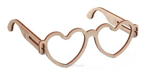 Mr. Playwood Mr. Playwood Glasses Heart Kits Wood, Colour (3)