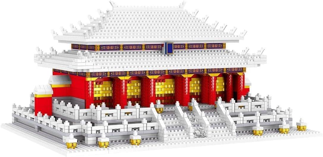 JOMIOD JOMIOD Chinese Architecture Micro Building Blocks Set, 4923 Pieces Hall of Supreme Harmony Building Blocks, World Famous Architecture Collectible Model Building Kit for Adults