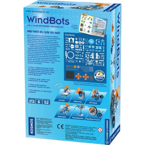 Thames & Kosmos Thames & Kosmos WindBots 6-in-1 Engineering STEM Kit | Build 6 Wind-Powered Bots, No Batteries/Electricity Required | Explore Wind Technology, Gear Ratios & More | Full-Color Manual & Experiment Guide