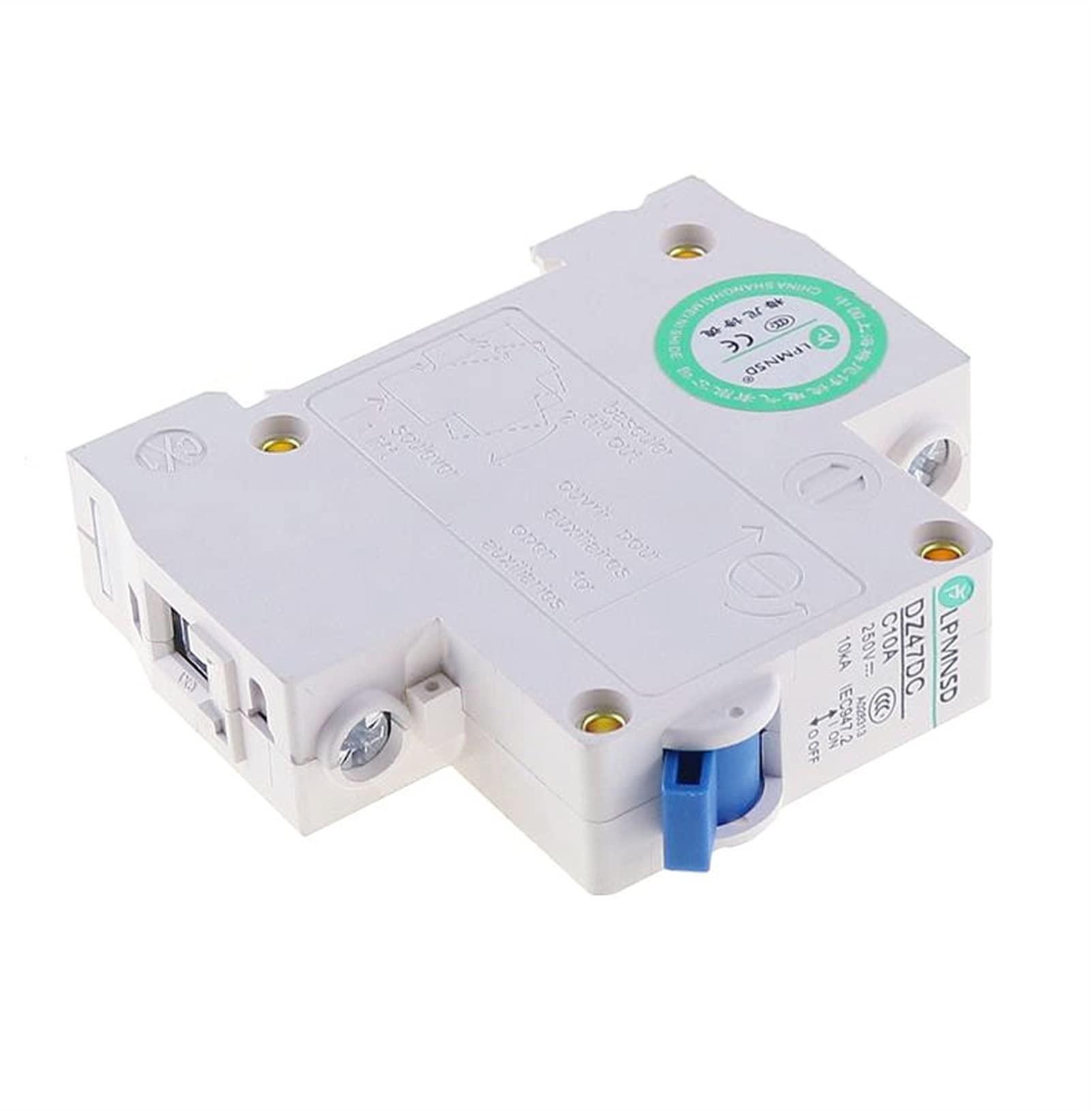 NIXCON DC 1P 6A 10A 16A 20A 25A 32A 40A 50A 63A Direct250V Photovoltaic Solar DC Circuit Breaker air Switch 1 Poles C45 (Size : DC 40A)