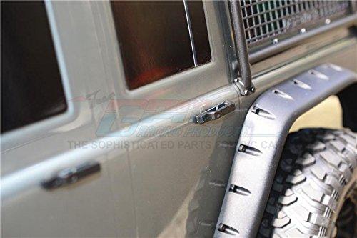 GPM R/C Scale Accessories : Simulation Door Handle (Large) For TRX-4 Trail Defender Crawler - 4Pc Set Black