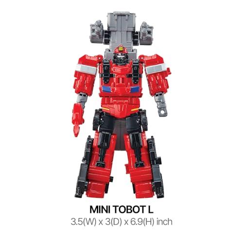 TOBOT New TOBOT, Mini TOBOT L, Youngtoys Transforming Collectible Vehicle to Robot, Heroes Animation Character Toys for Kids 3 and up Transform Toys Cars, Mini Size 7-inch