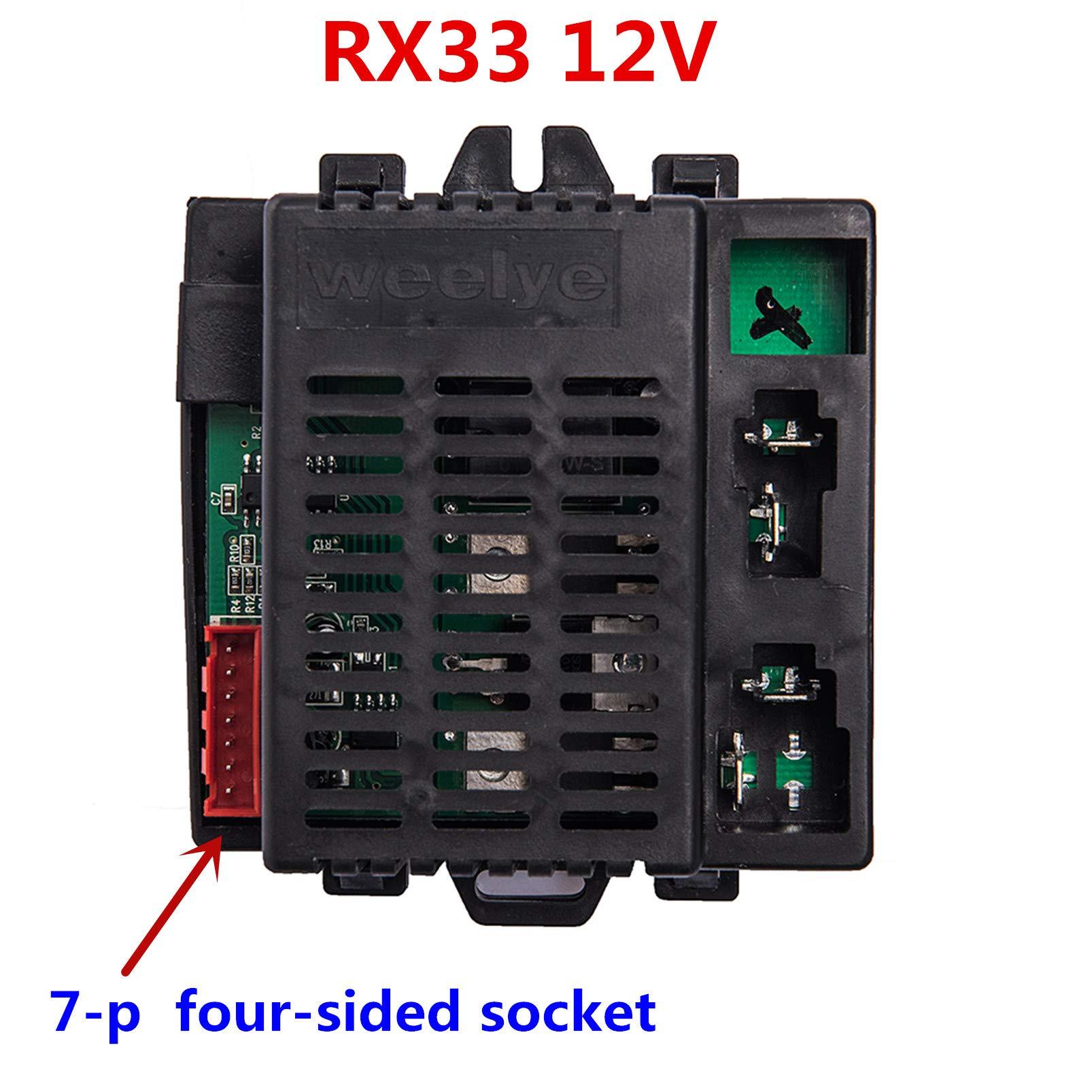 weelye weelye RX33 12V 2.4G Bluetooth Receiver Controller Control Box Accessories for Children Electric Ride On Car Replacement Parts