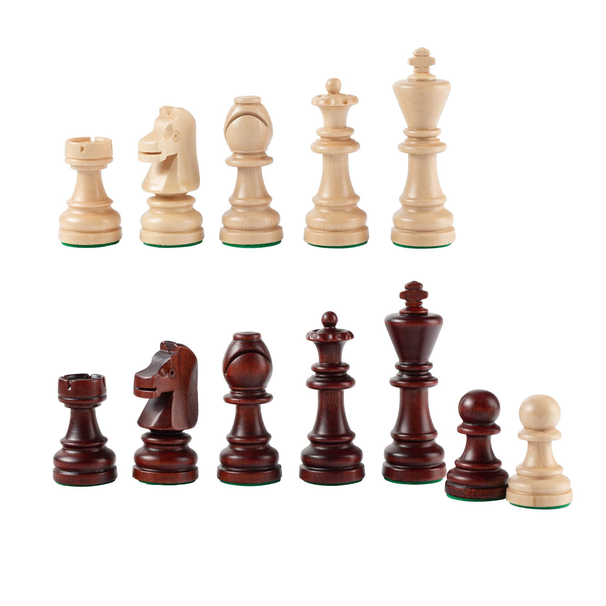 Master of Chess Classic Staunton Chess Set NO.7 | Master of Chess Wooden Chess Set | Handmade Tournament Chess Set Without Chess Table - Wooden Chess Pieces Only