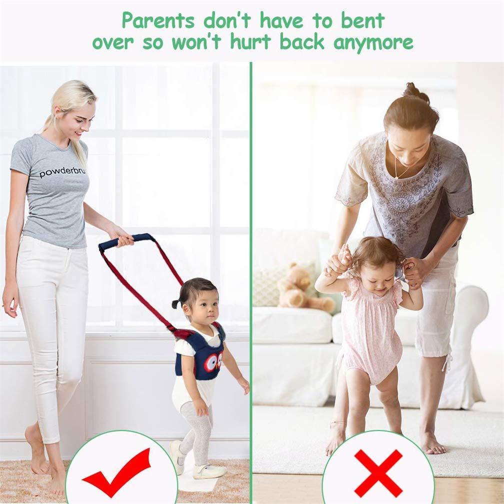 XEMZ Baby Walking Harness for Kids, Adjustable Handheld Baby Walker Safety Stand and Walk Baby Walking Helper, Pulling and Lifting Dual Use Infant Toddler Walking Assistant, for 6+ Months Baby (White)