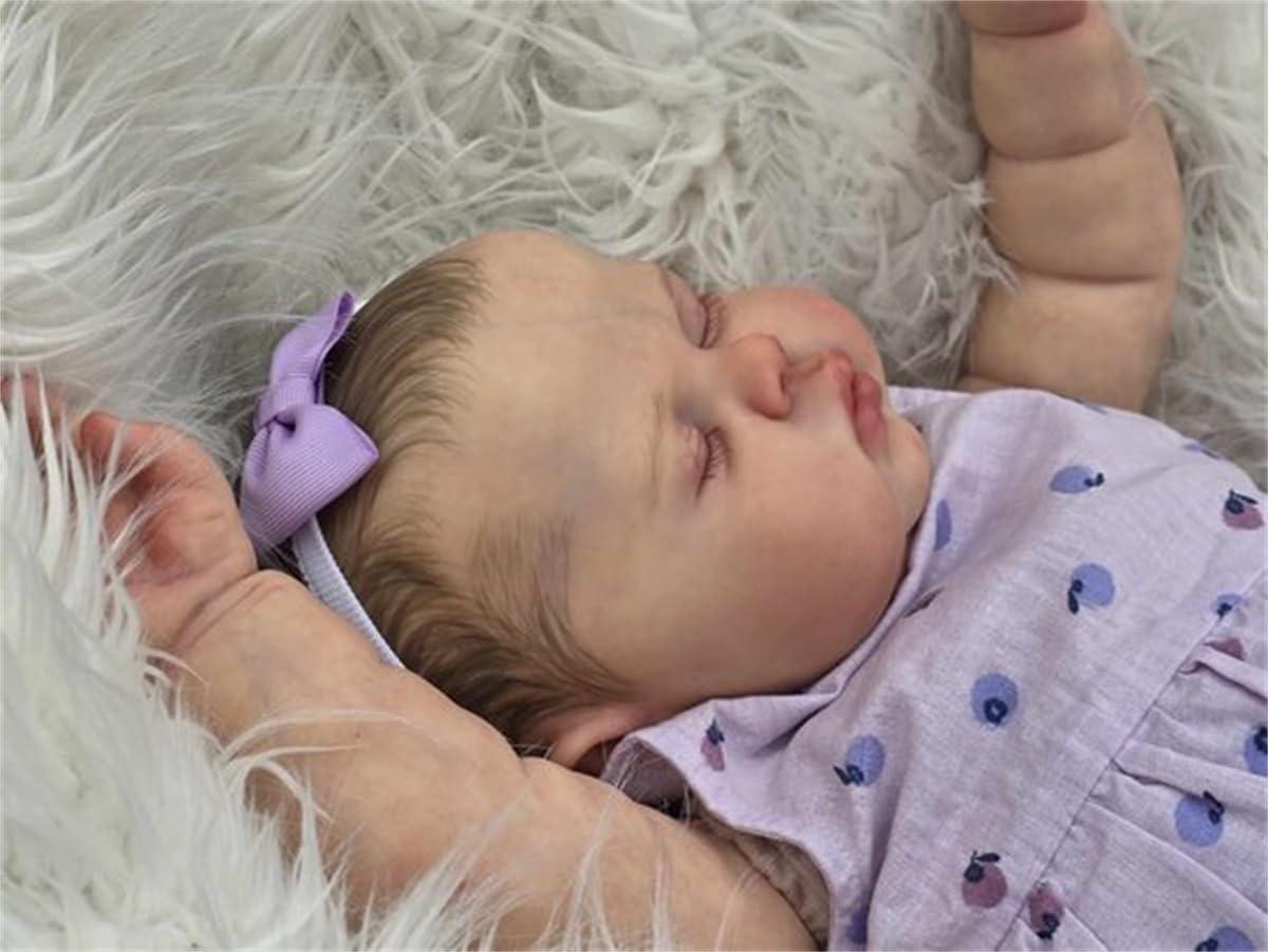 Anano Anano Realistic Reborn Toddler Girl Baby Dolls Real Life Veins 24 Inch Weighted Life Like Newborn Baby Dolls That Look Real Newborn Silicone Babies with Clothes & Accessories for Kids 3+