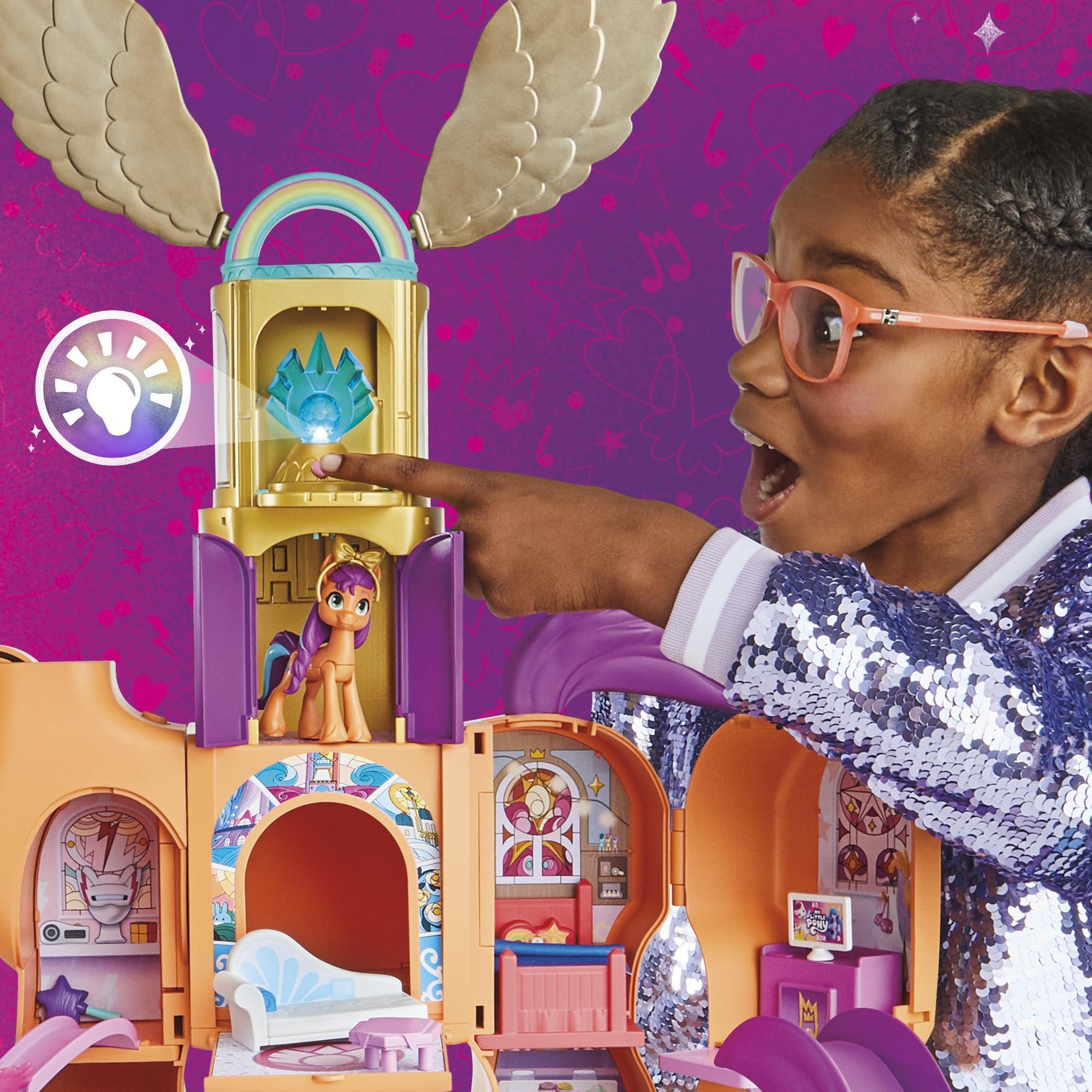 My Little Pony My Little Pony Sunny's 2-in 1 Playset, 25-Inch-Tall Transforming Doll with Figure and Accessories + Duracell Coppertop AAA Batteries 8 Count with Power Boost Ingredients (Bundle)