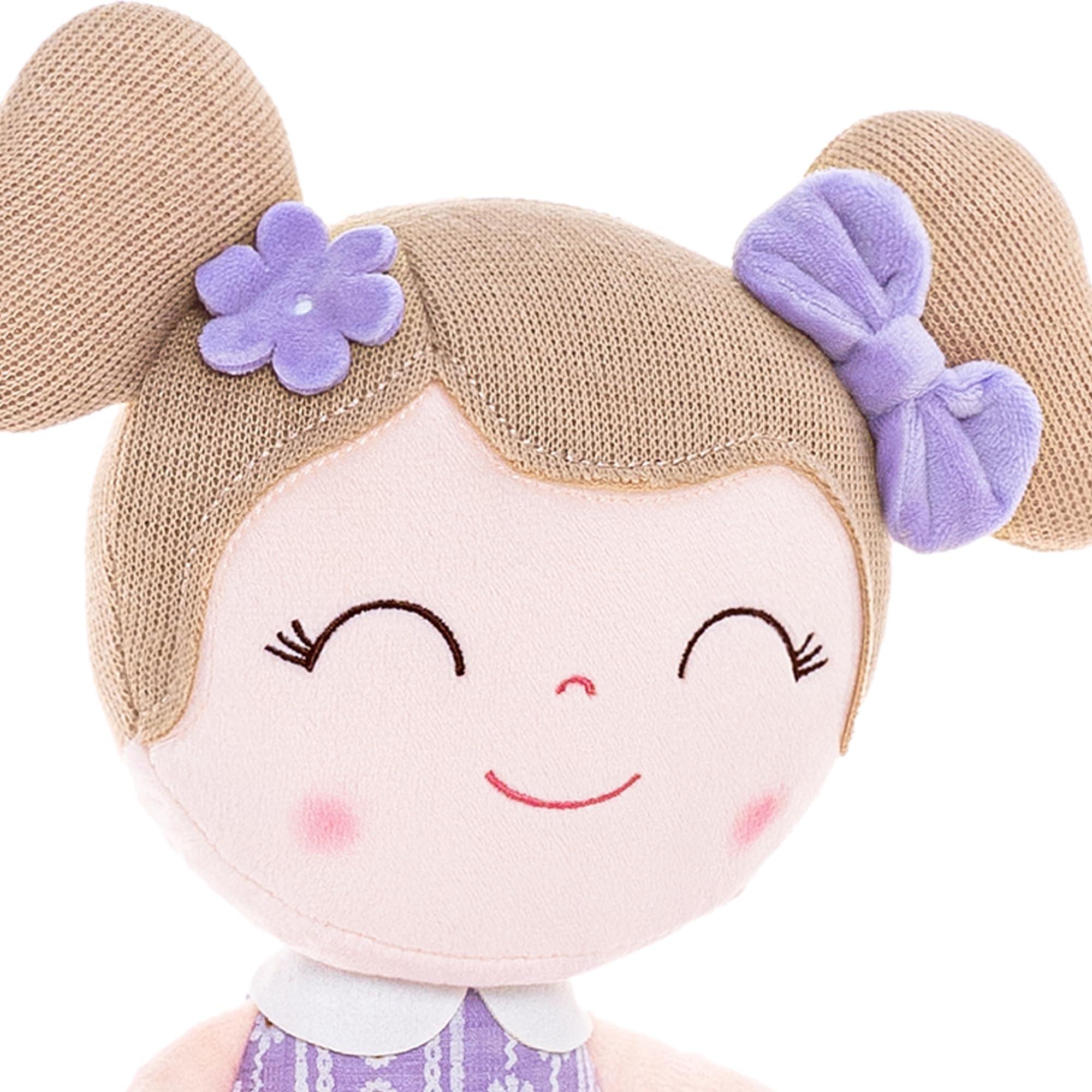 Gloveleya Gloveleya Dolls Baby Girl Gifts Soft Plush Lavender Daisies Doll 16 inches