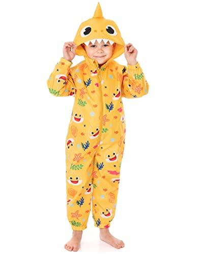 Baby Shark Baby Shark Kids Puddle Suit | Boys & Girls All In One Rain Coat | Yellow Long Sleeve with Cuffs Play Walking Jacket
