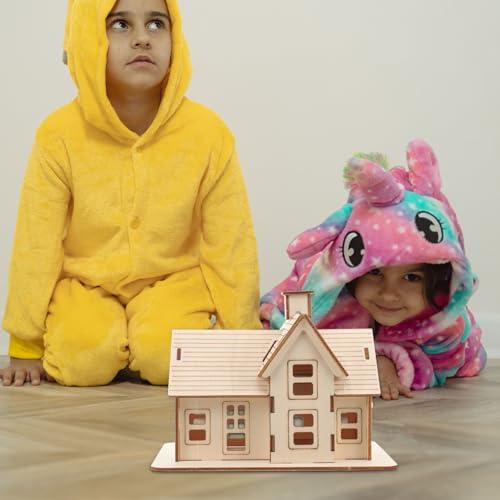 Uonlytech Puzzles for Adults 1 Set Cabin Model 3D Wooden 3D Puzzles Diorama House Puzzle Assembly House Model 3D Wood Puzzle Wood Rural 3D Puzzles Wooden Puzzle for Adult