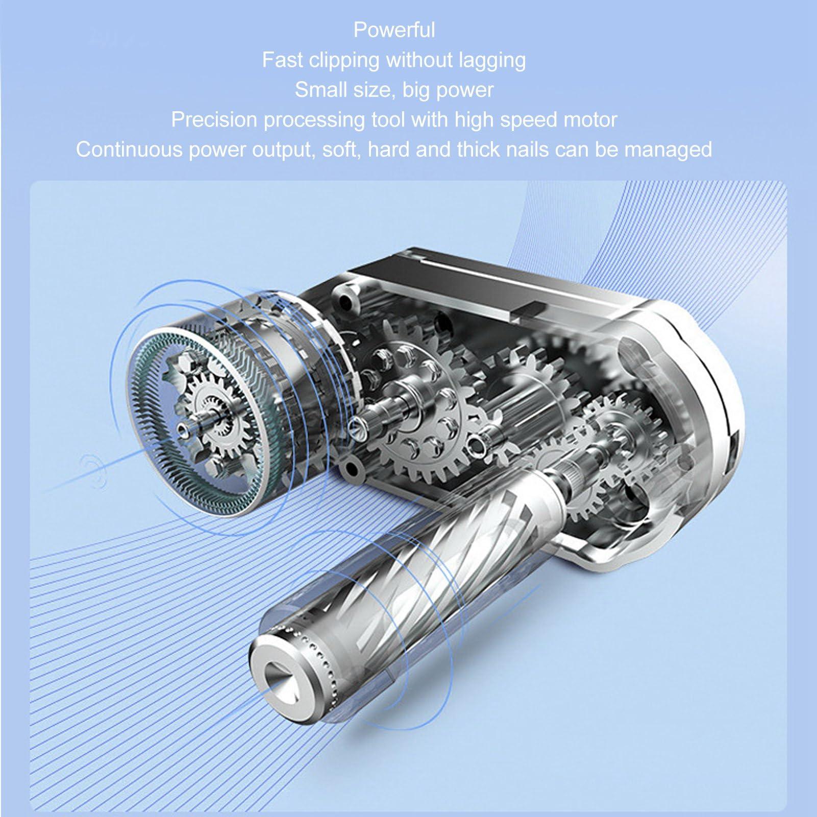 Leopacat Leopacat Electric Nail Clipper, Electric Nail Clippers for Adults, Automatic Nail Clippers Adults Polisher Storage Integrated File Scissors Trimmer Compact Lightweight Quick Care