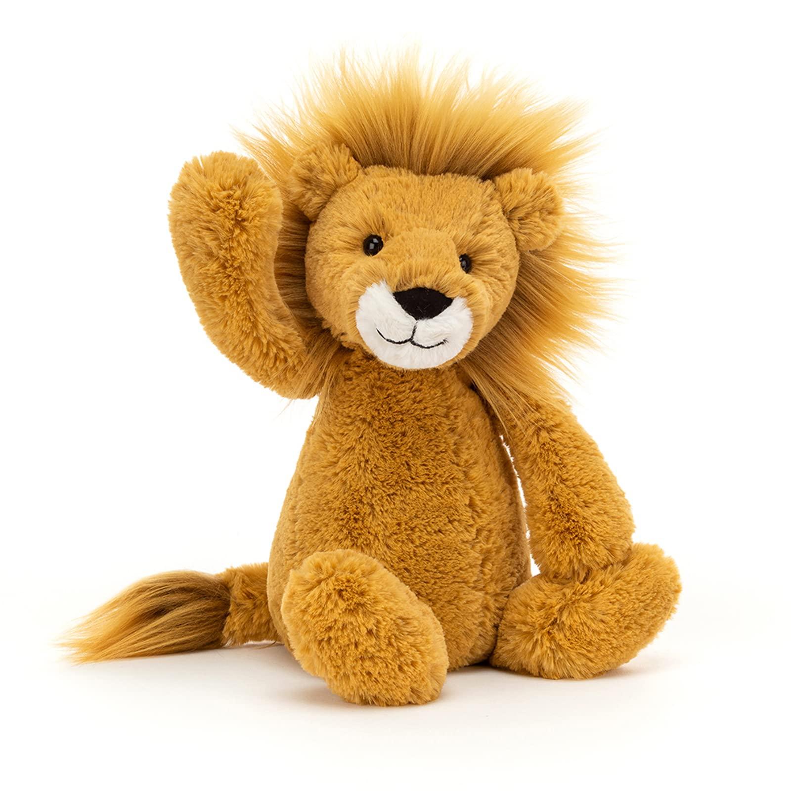 Jellycat Jellycat Bashful Lion Stuffed Animal, Medium 12 inches | Big Cat Plush Toy | Classic Children\&#x27;s Gift