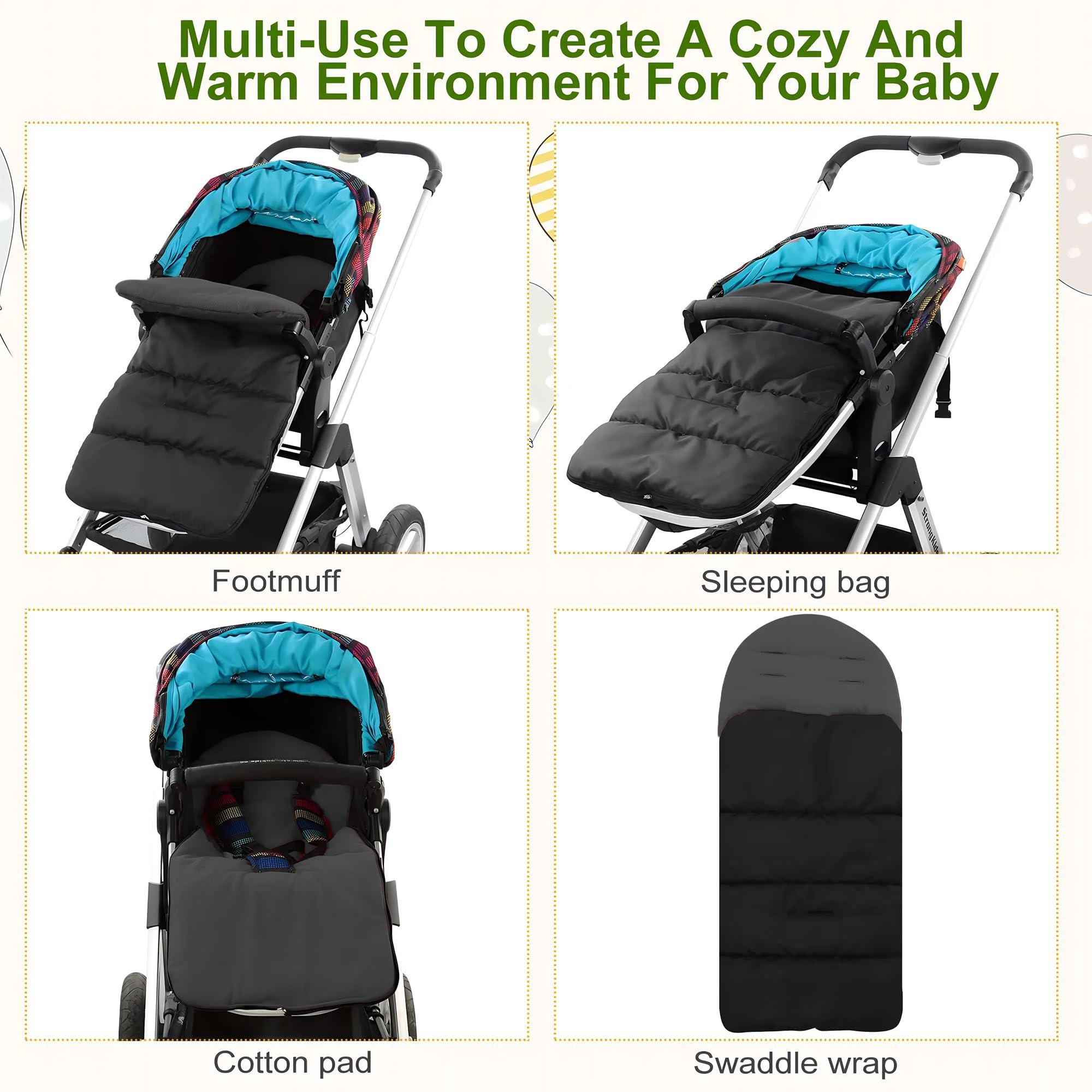 LURBABYPER LURBABYPER Bunting Bags, Stroller Sleeping Bag for Baby, Stay Warm and Cozy with Our Bunting Bags, Stroller Accessories (A)