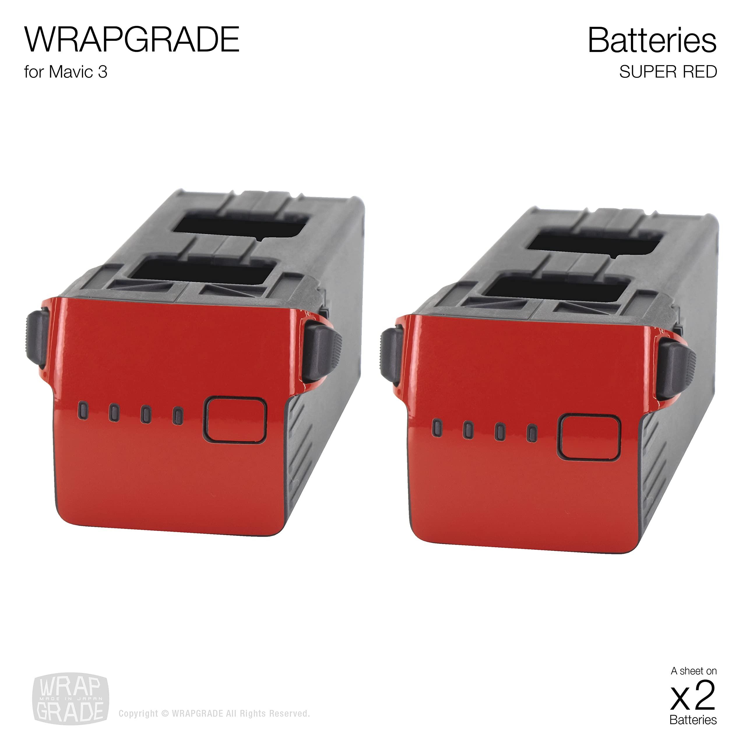 WRAPGRADE WRAPGRADE Partial Skin Stickers for DJI Mavic 3 Pro Accent Color (Super RED)