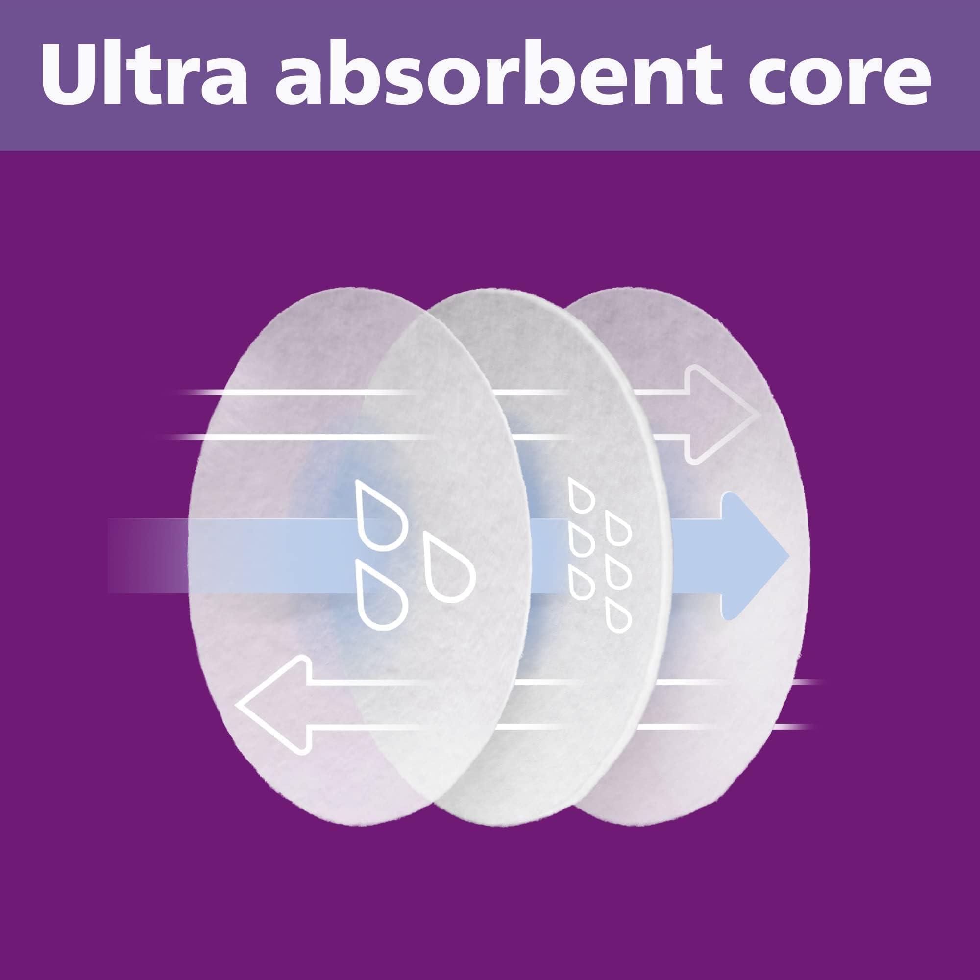 Philips AVENT Philips AVENT, Disposable Breast Pads, White, 100 Count, SCF254/13 (Pack of 2)