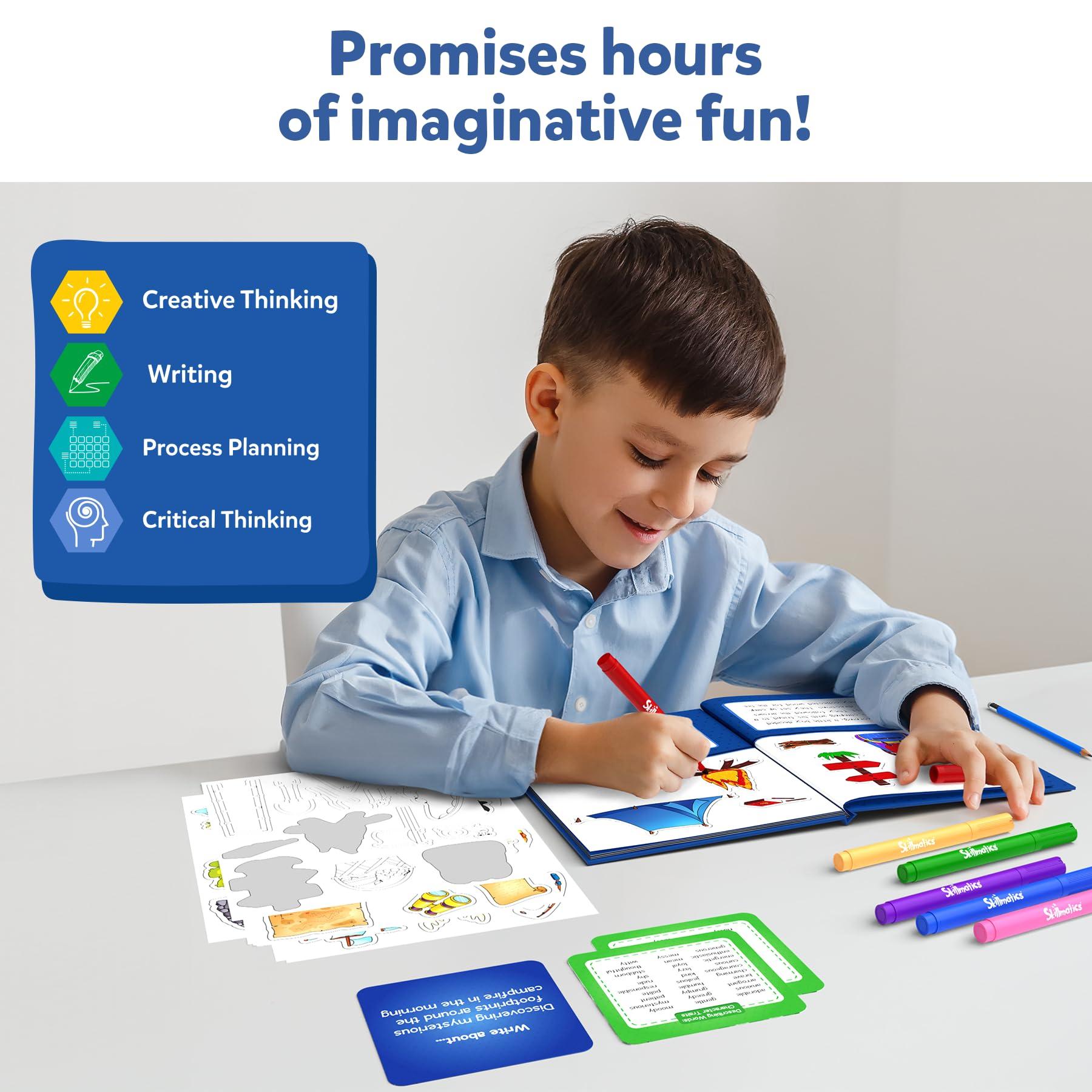 Skillmatics Skillmatics Storybook Art Kit - All My Adventures Art Kit for Kids, Write & Create Storybooks, Creative Activity for Boys & Girls, DIY Kit, 150+ Stickers, Gifts for Ages 5, 6, 7, 8, 9, 10