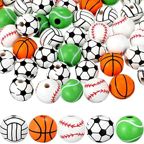 Sports beads hot sale for bracelets