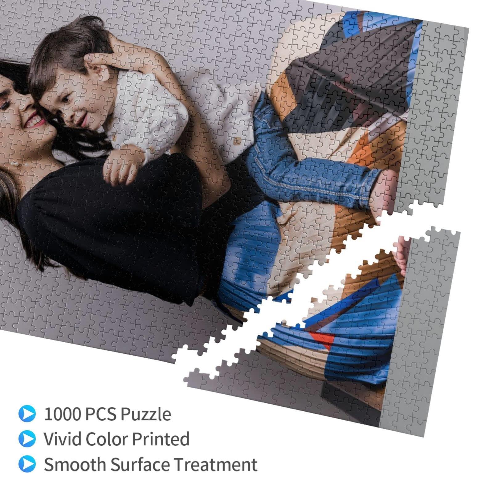 X-OLIPPLE Custom Jigsaw Puzzle Personalized Photo - Make Your Own Puzzle from Picture 300/500/1000 PCS for Adult and Kids (Portrait1000PCS)