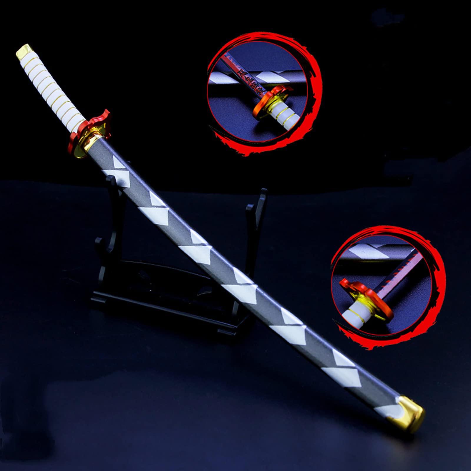 Larmuroki Larmuroki 10" Metal Anime Katana Models with a Stand, Anime Figures, Action Figure Collection for Display & Cosplay, Nice Gift(XSL-2)