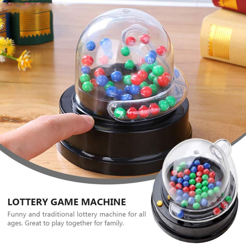 NUOBESTY NUOBESTY 2 Set Bingo Lotto Game Electric Machine Electric Shake Lucky Ball Table Top Toys