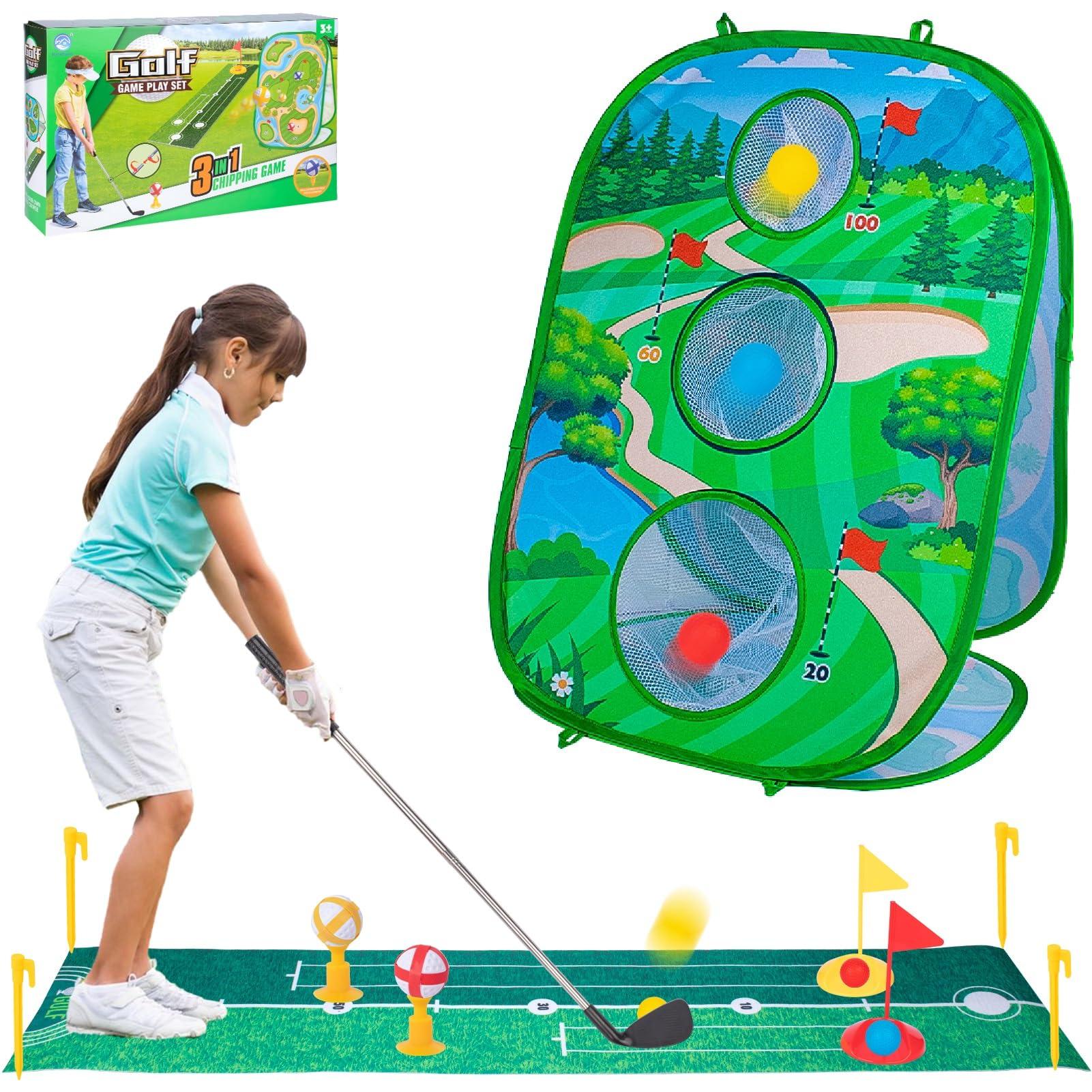Awsoo Awsoo Golf Toys Set for Kids 3 in 1 Golf Game for Kids with Eight Golf Balls (8 Golf Balls)