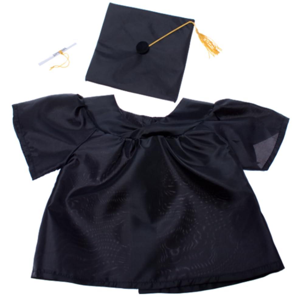 PLUSH TOYS WONDERLAND Stuffed Animals Graduation Gown & Cap Outfit for Your Teddy Friend Fits Most 14"-18" Stuffed Soft Toys!