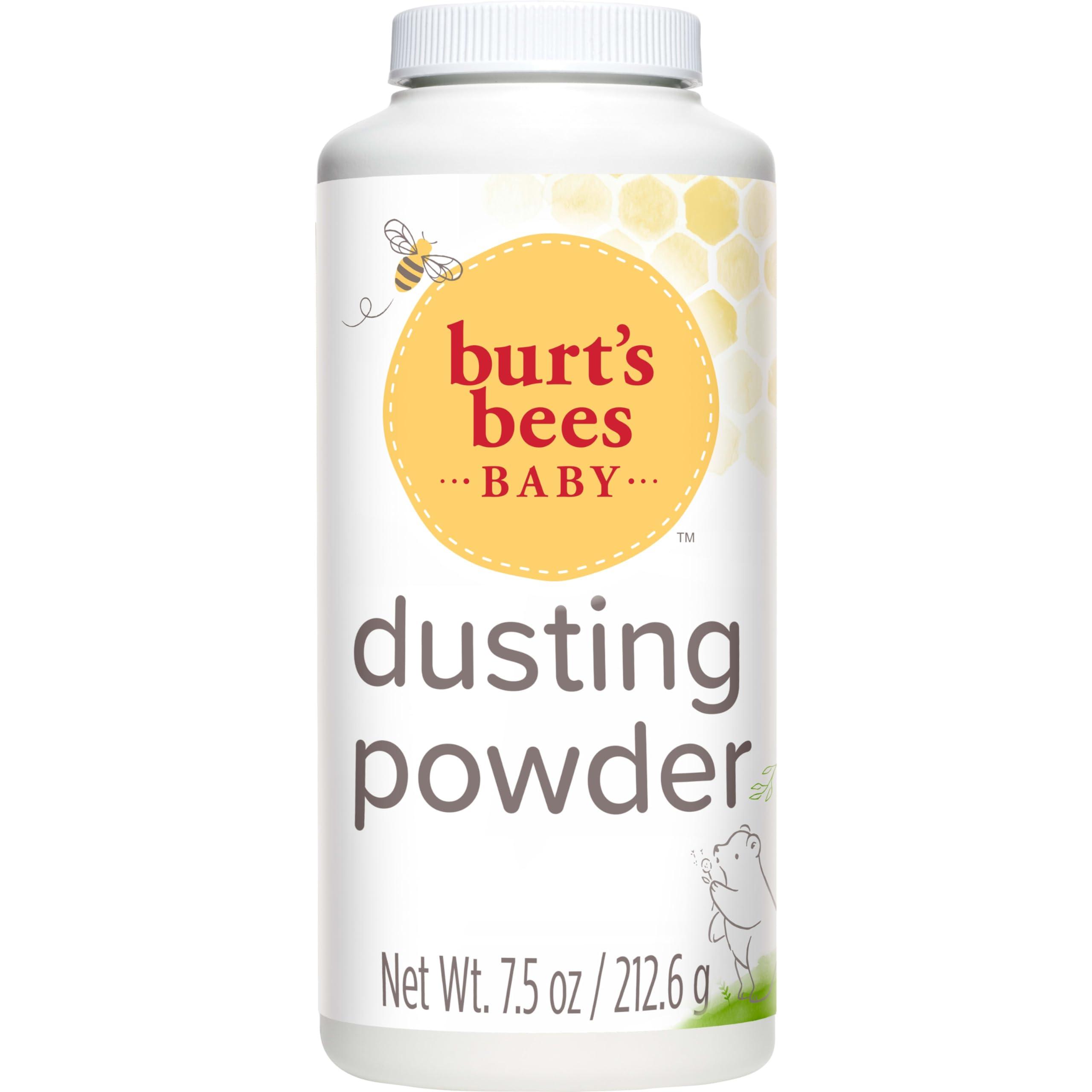 Burt\'s Bees Burt's Bees Baby Dusting Powder, 100% Natural Origin, Talc-Free, Pediatrician Tested, 7.5 Ounces & Baby 100% Natural Multipurpose Healing Ointment, Face & Body Baby Ointment 7.5 Ounce Tub
