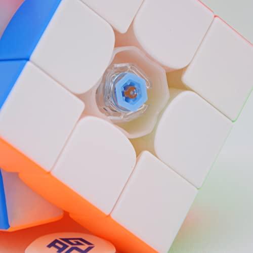 Bukefuno Bukefuno GAN 11 M Pro 3x3 Magnetic Speed Magic Cube stickerless GAN11M Pro 3x3x3 Puzzle Magic Cube(GAN11 M Pro Primary Color Kernel Version)