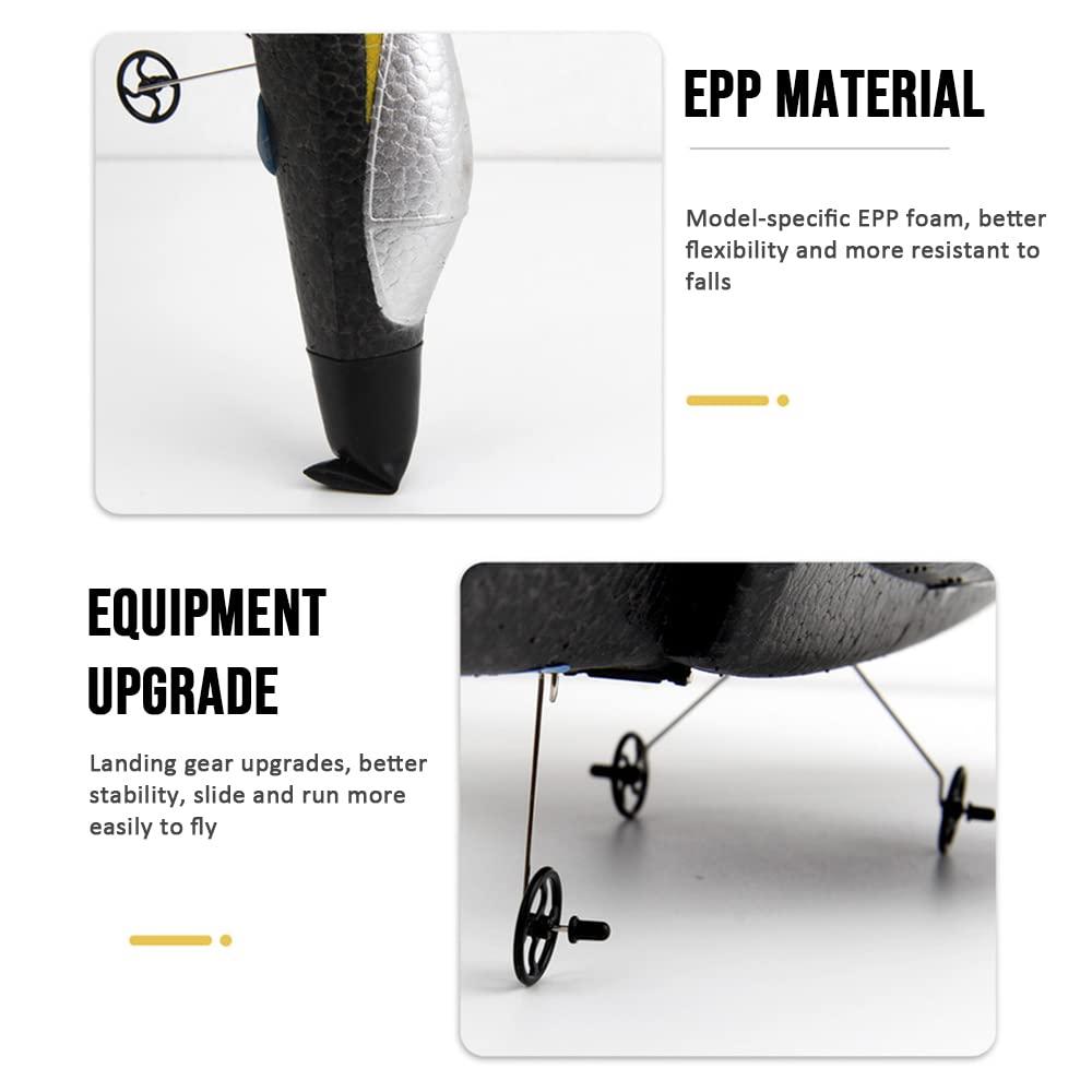 HCPBRS SU-35 Jet Fighter Stunt RC Airplane, 2.4G Remote Control Plane RC Aircraft Toy, Aero Jet Control Remoto Airplane Hobby RC Airplanes Model, EPP Foam RC Jet Glider Fighter Plane Toys (Red)