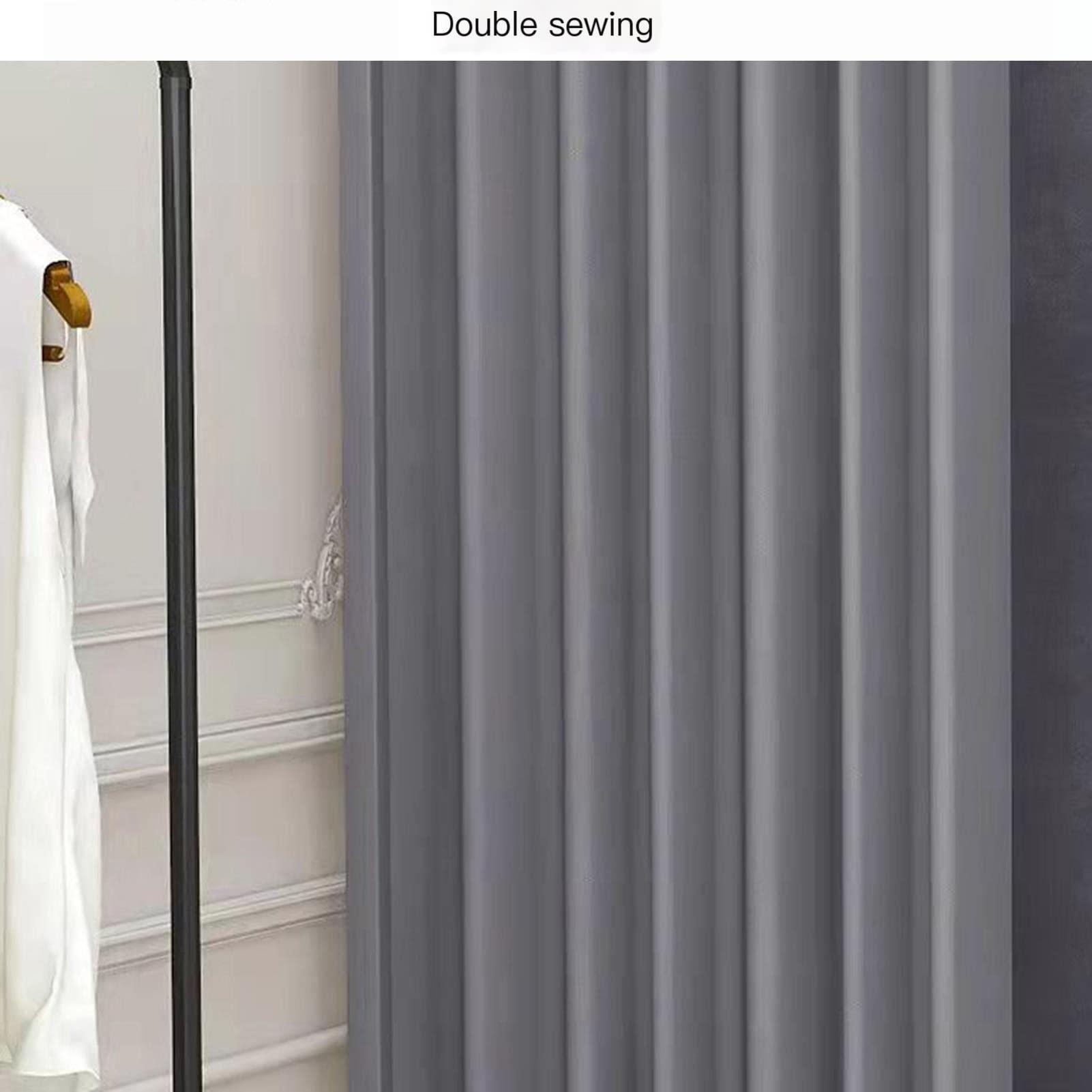 YXYECEIPENO Portable Changing Room, Room Dividersportable Dressing Room Easy-to-move Cloakroom To Showcase Dressing DIY Makeshift Fitting Room With Blackout Curtains And Hooks ( Color : D , Size : 100x80200cm )