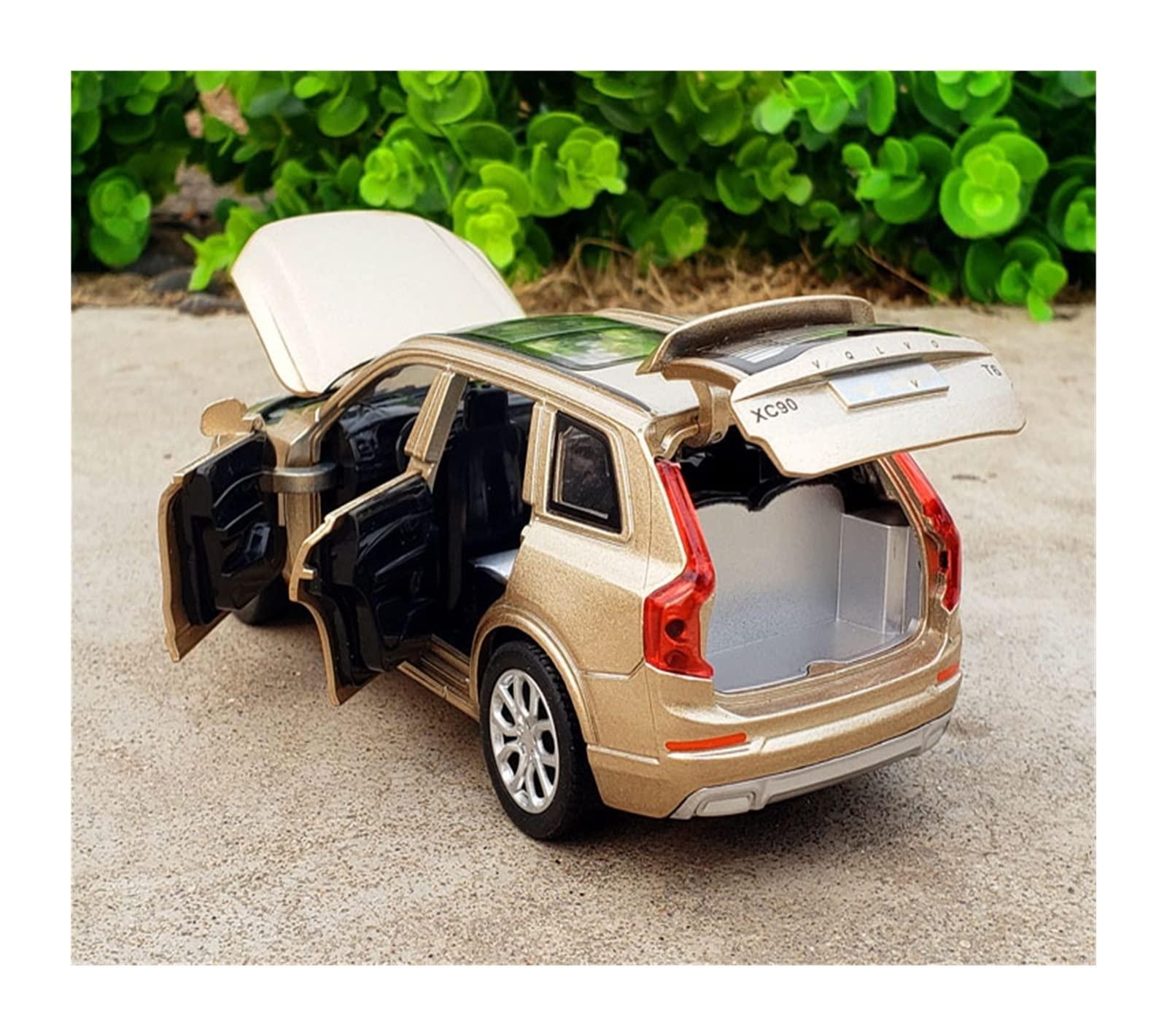 GRARRO 1:32 for Volvo XC90 SUV Alloy Car Die Casting and Toy Car Toy Car Metal Collectible Model Car Model High Simulation Children\'s Toys Scale Model (Color : Gold)