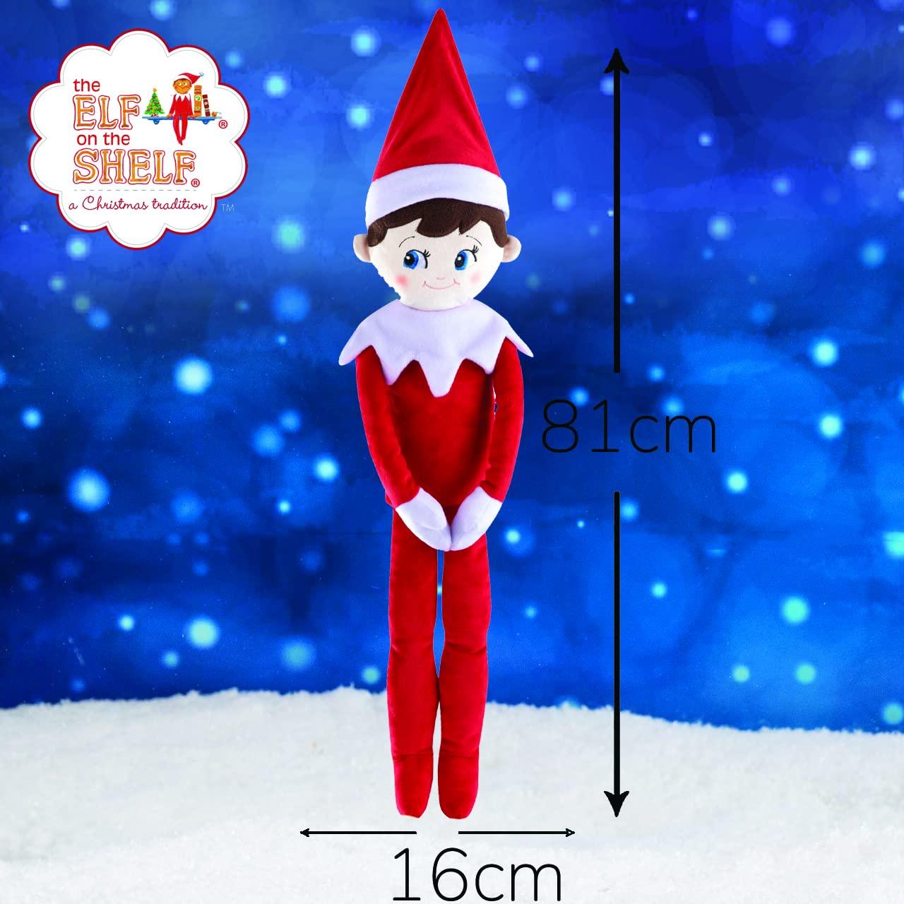 The Elf on the Shelf The Elf on the Shelf Plushee Pals 27 in Huggable Blue Eyed boy,Stuffed Plush Toy