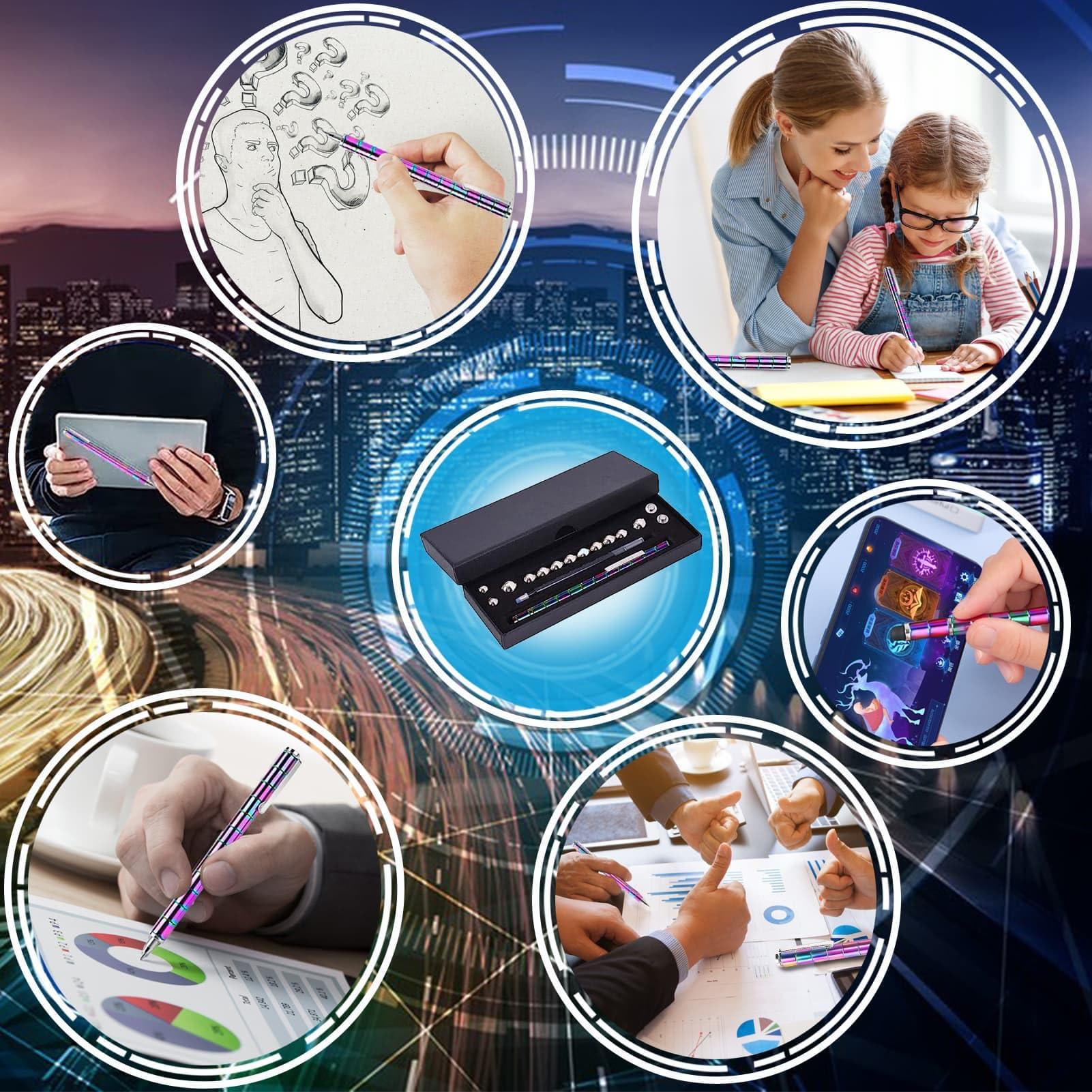 YYMHMF Fidget Pen Gifts For Teenage Girls - Magnetic Pen Cool Gadgets Teen Boys Gift Ideas - Magnet Pen Cool Things For Adults Kids Teens - Best Gift For 10 11 12 13 14 15 Year Old Boy - Novelty Toy For 8-12