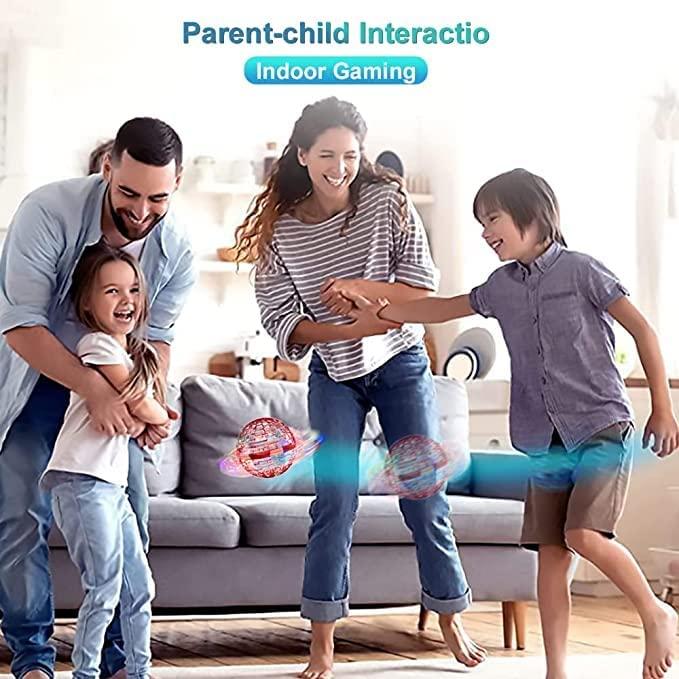 CASEIER CASEIER Flying Orb Galaxy Ball Toy 2024, Hover Orb with Magic Boomerang and Floating Function, Cool Mini Drone Ball Gift for Kids, Boys, Girls, Outdoor or Indoor Toys, Red