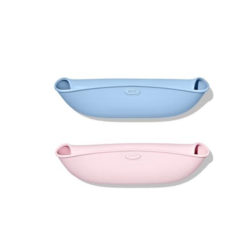 OXO Tot OXO Tot Roll-Up Bib - 2 Pack - Blossom and Dusk