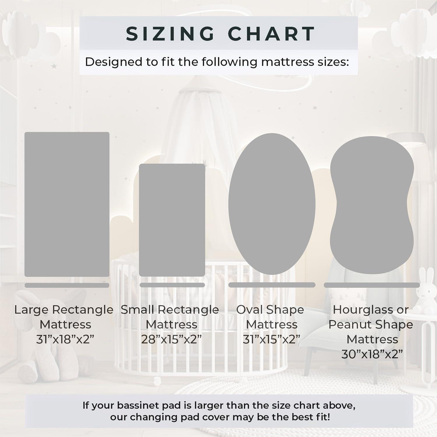 Boyoung Boyoung Baby Bassinet Sheet for Boy and Girl, Stretchy Soft and Breathable Baby Bassinet Fitted Sheets, Universal Fitted for Oval, Hourglass & Rectangle Bassinet Mattress, Medium, Yellow Flower