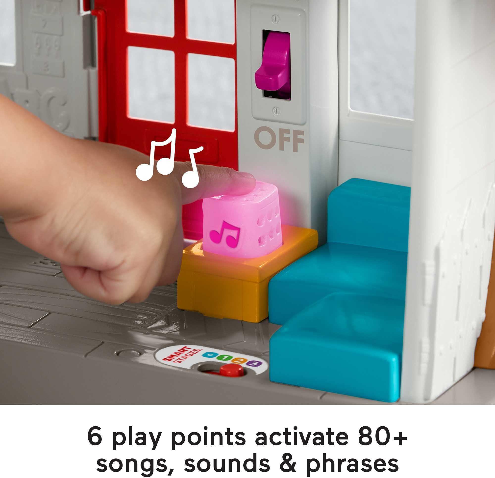 Fisher-Price Fisher-Price Little People Toddler Learning Toy Friends Together Play House Set with Smart Stages for Pretend Play Kids Ages 1+ Years