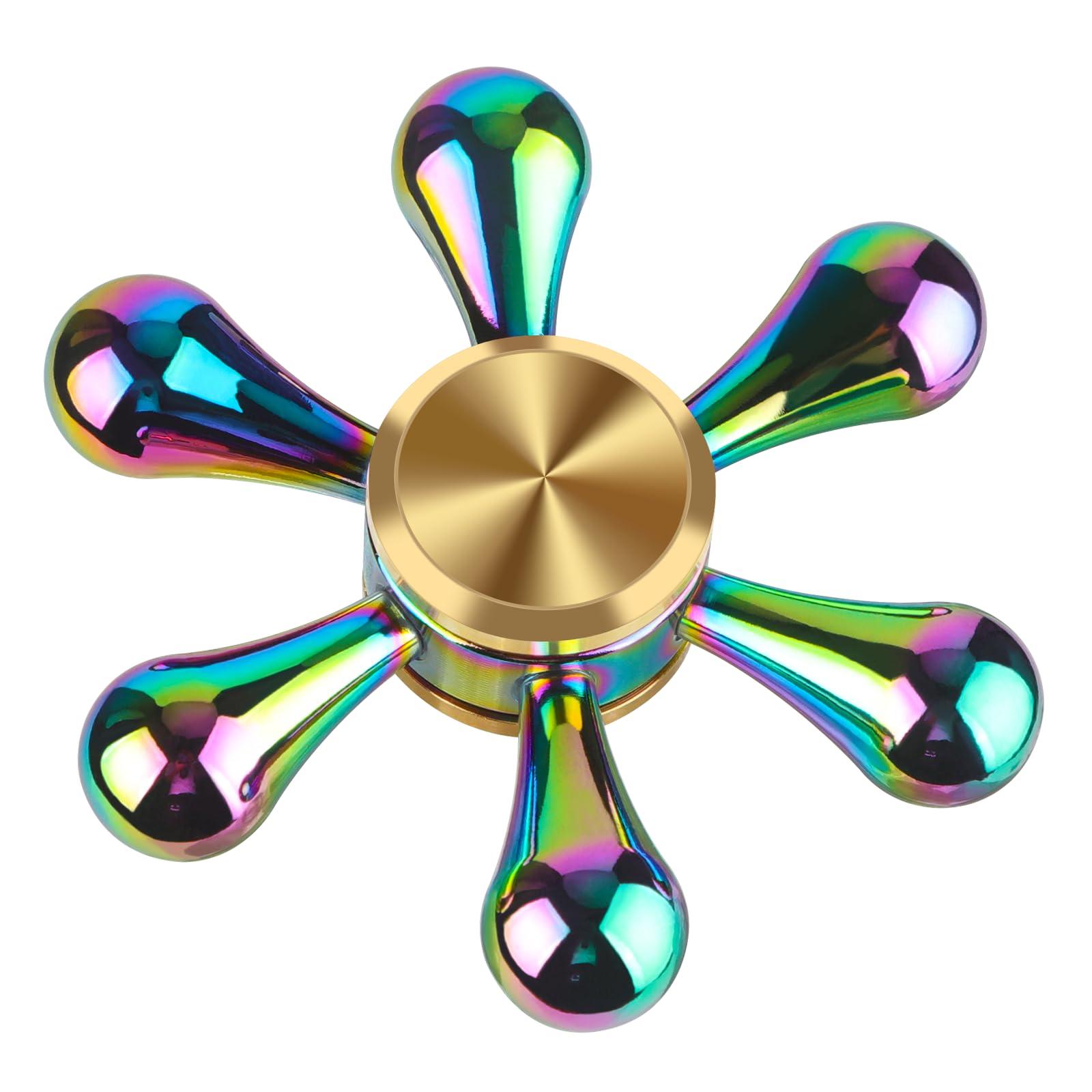 ATESSON ATESSON Fidget Spinners Toy,Ultra Durable Stainless Steel Bearing High Speed 2-5 Min Precision Brass Metal Finger Spinner,EDC ADHD Stress Relief Anxiety Relieves Reducer for Kids and Adults