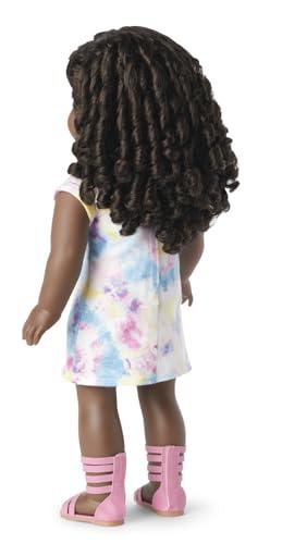 American Girl American Girl Truly Me 18-inch Doll #106 with Brown Eyes, Black-Brown Hair, Very Deep Skin, T-shirt Dress, For Ages 6+