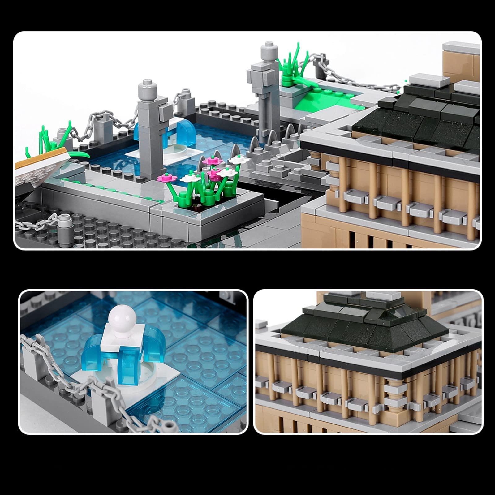 GGOOT GGOOT Modular Building Set Building Blocks House, 1375 Pcs Imperial Hotel Tokyo Architecture Model Building Kit World Famous Micro Diamond Bricks Model Construction Set to