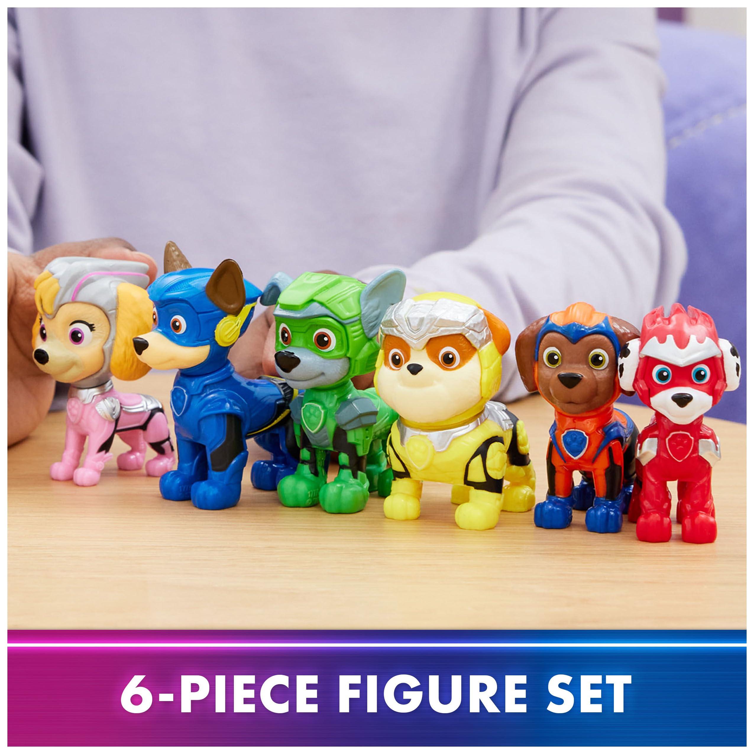 Paw Patrol Paw Patrol: The Mighty Movie, Toy Figures Gift Pack, with 6 Collectible Action Figures, Kids Toys for Boys and Girls Ages 3 and up