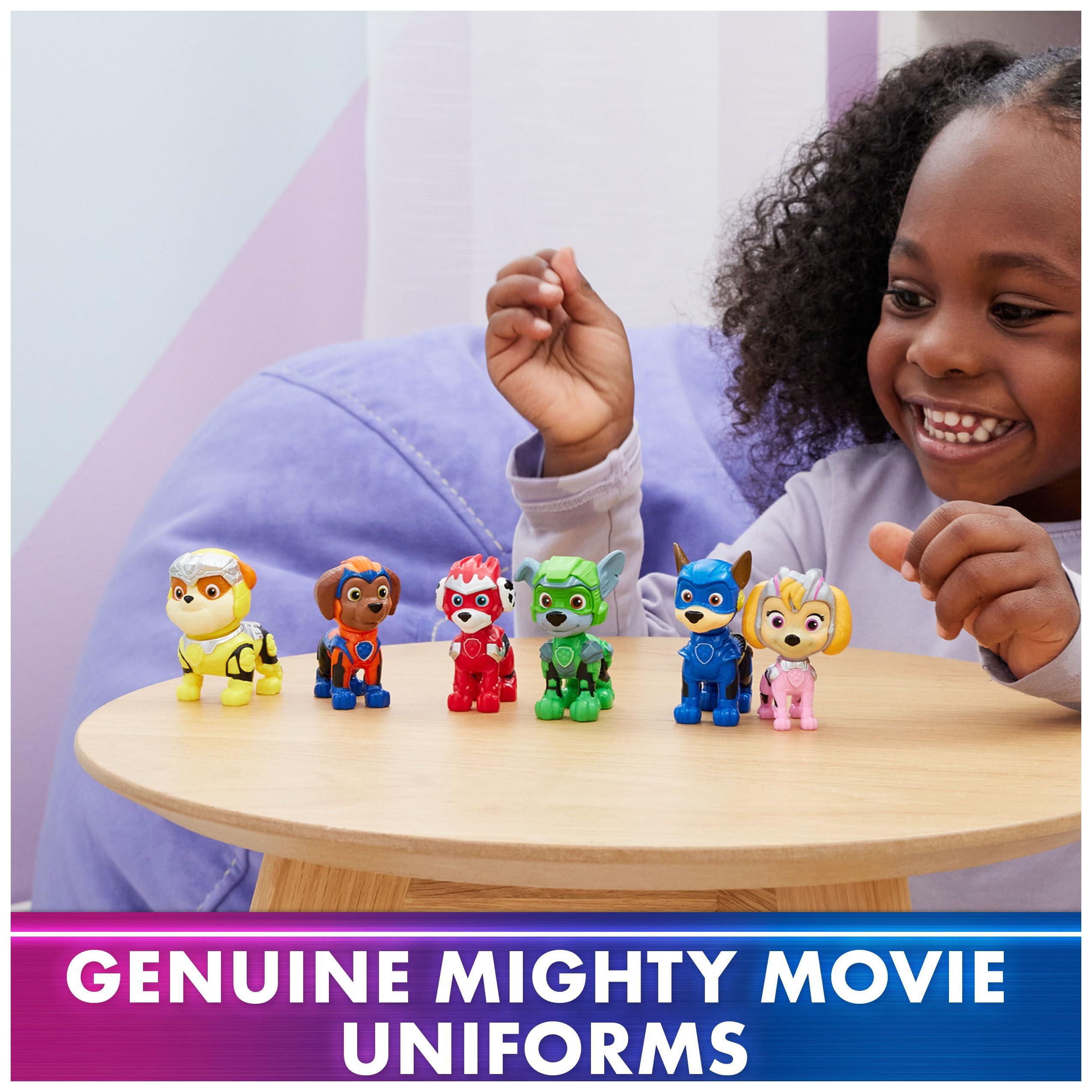 Paw Patrol Paw Patrol: The Mighty Movie, Toy Figures Gift Pack, with 6 Collectible Action Figures, Kids Toys for Boys and Girls Ages 3 and up