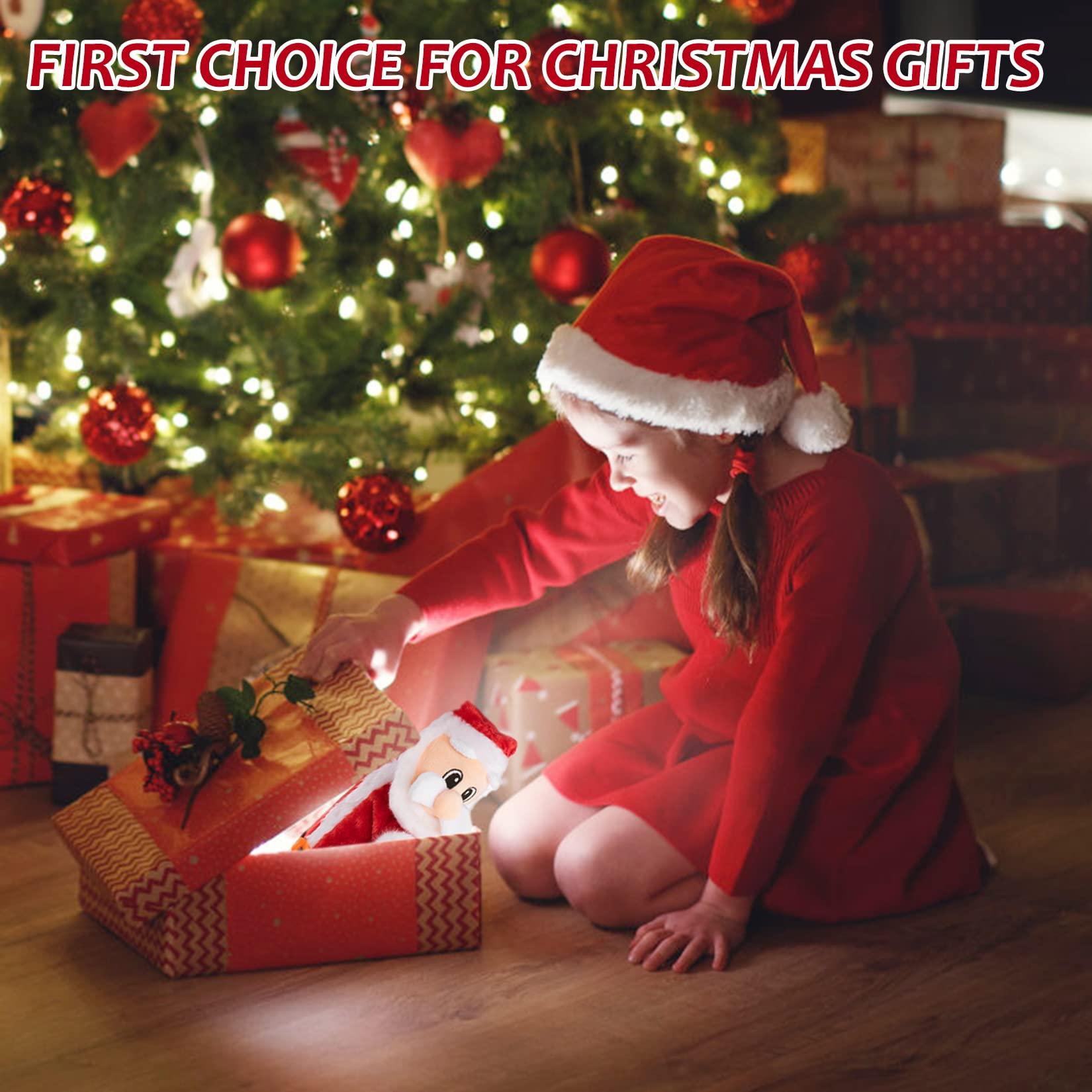 Gfilay Gfilay Twerking Santa Claus - Dancing Electric Christmas Stuffed Plush Doll Singing English Song Xmas Santa Toys for Kids