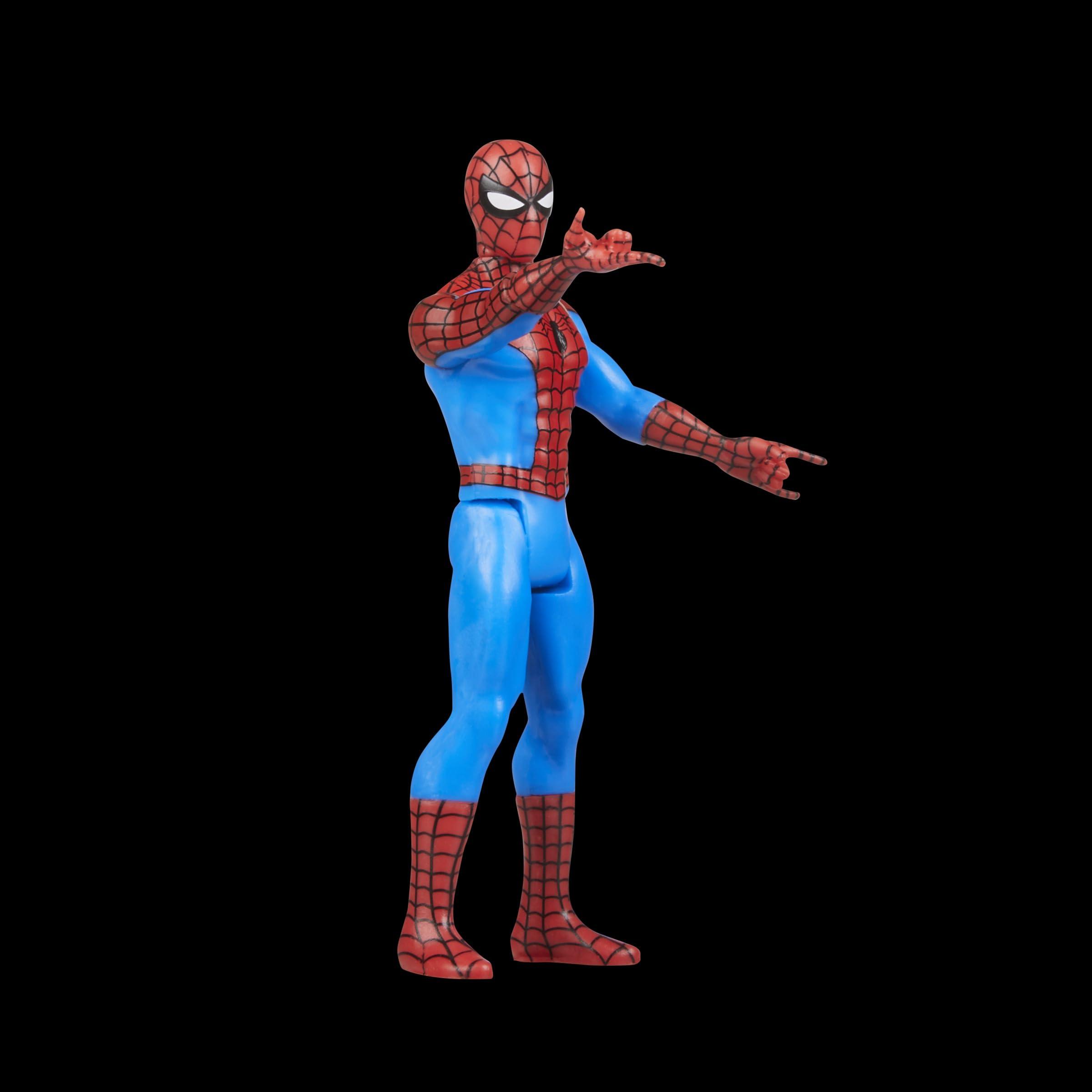 Marvel Marvel Legends Series Retro 375 Collection Spider-Man 3.75-Inch Collectible Action Figures,Toys for Ages 4 and Up