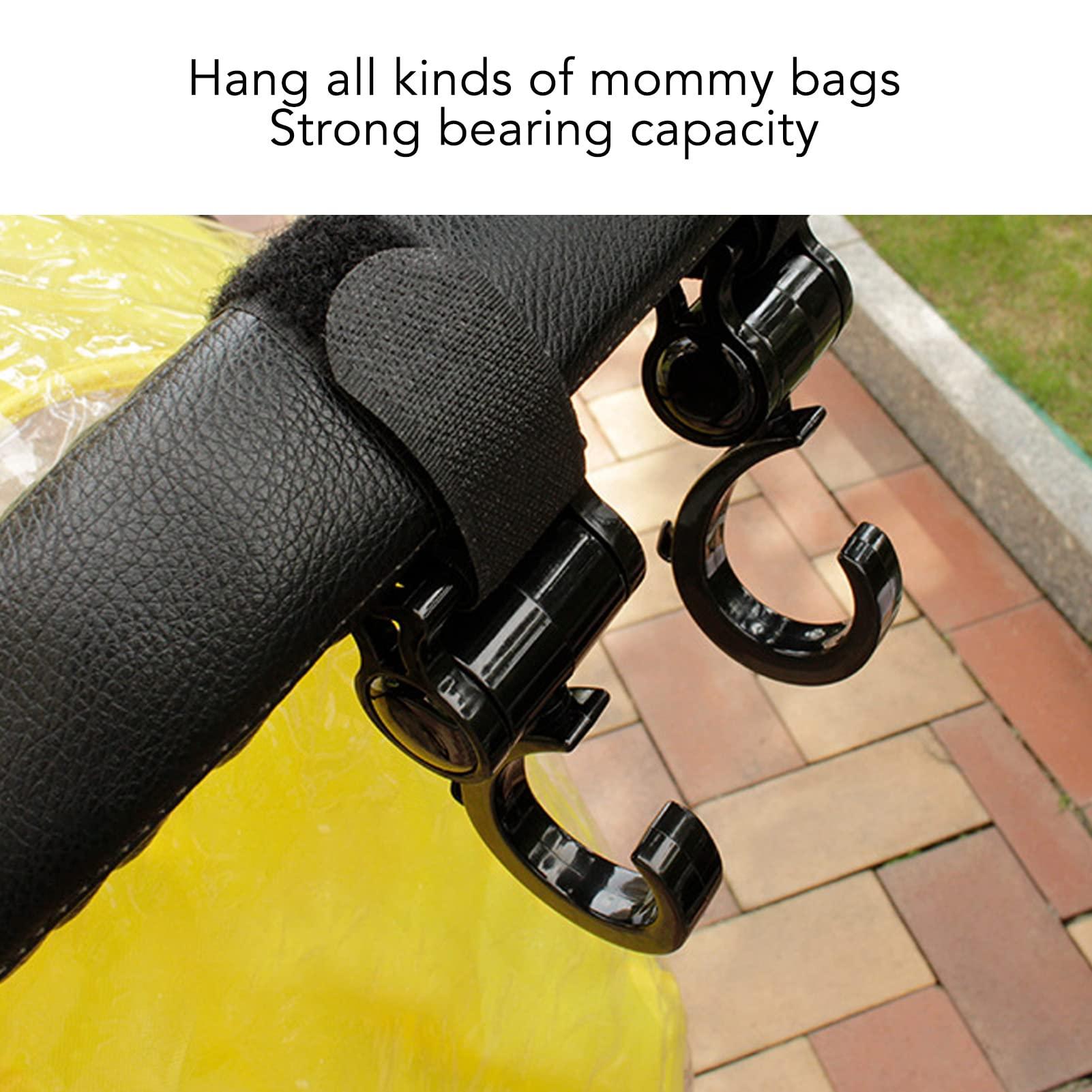 YUSHANCHENG 4pcs Baby Stroller Hooks Universal Flexible Shopping Mommy Bag Hooks Accessory for Hanging Toy