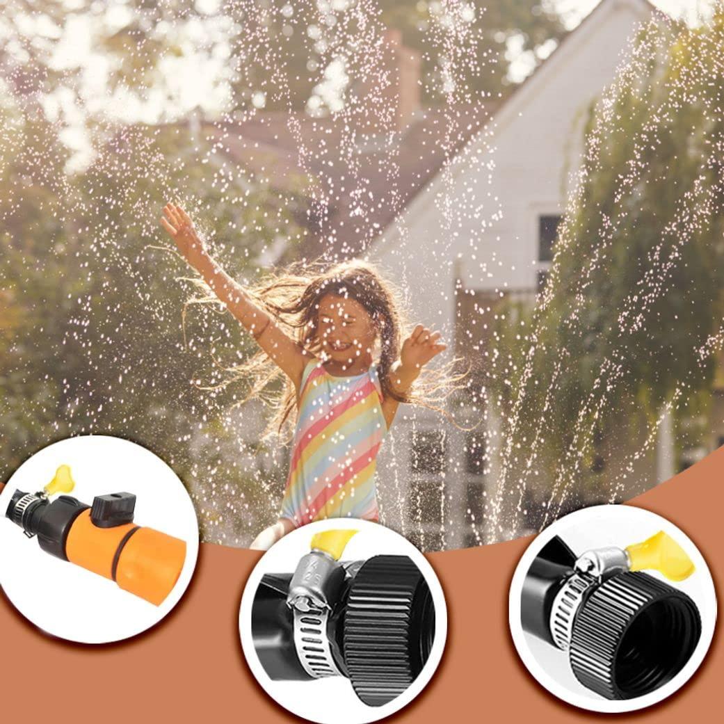 ToysCentral Basics Trampoline Sprinkler Outdoor Trampoline Water Sprinkler for Kids Water Play Sprinklers for Kids and Adults Trampoline Accessories for Water Play, Games, and Summer Games Yards (39FT)