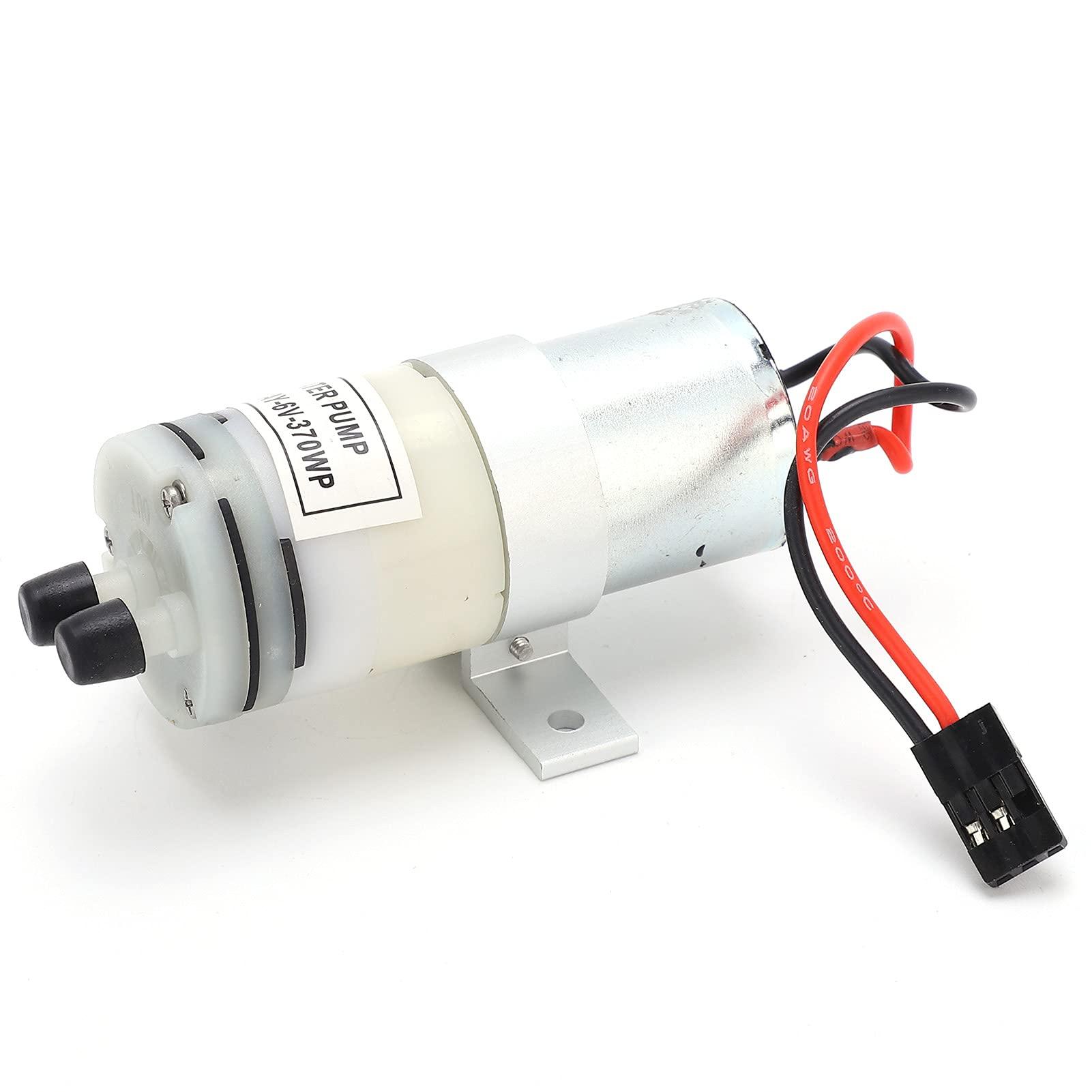 Pilipane RC Water Pump,36V 370 Water Cooling Pump,Portable Mini Water Transfer Utility Pump with Metal Connectors JR Plug with Switch for RC Boats Motor ESC