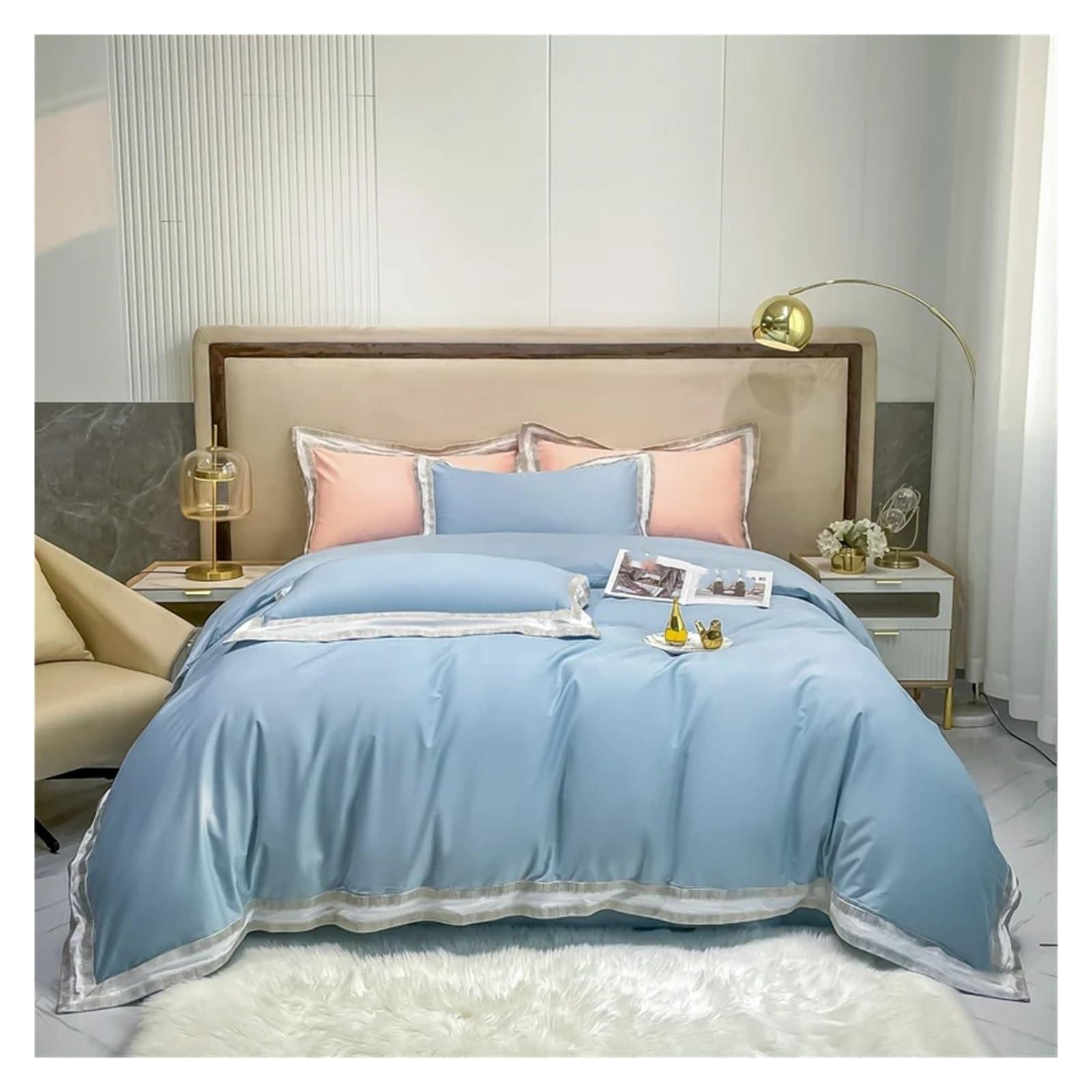 ADovz ADovz 100% Cotton Bedding Set Embroidery Duvet Cover Set with Sheet Comforter Covers Pillowcases Bed Linen,Bed Sheets