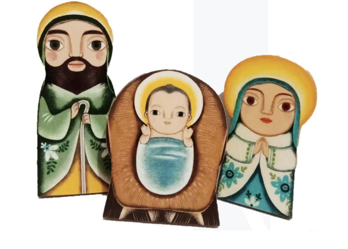 papemelroti PAPEMELROTI Paper Dolls and Puppets, Made by Philippines\' Well-Loved Brand for Crafts and Paper Products (Nativity Set with 3 Kings & Animals), Christmas, Easy Craft