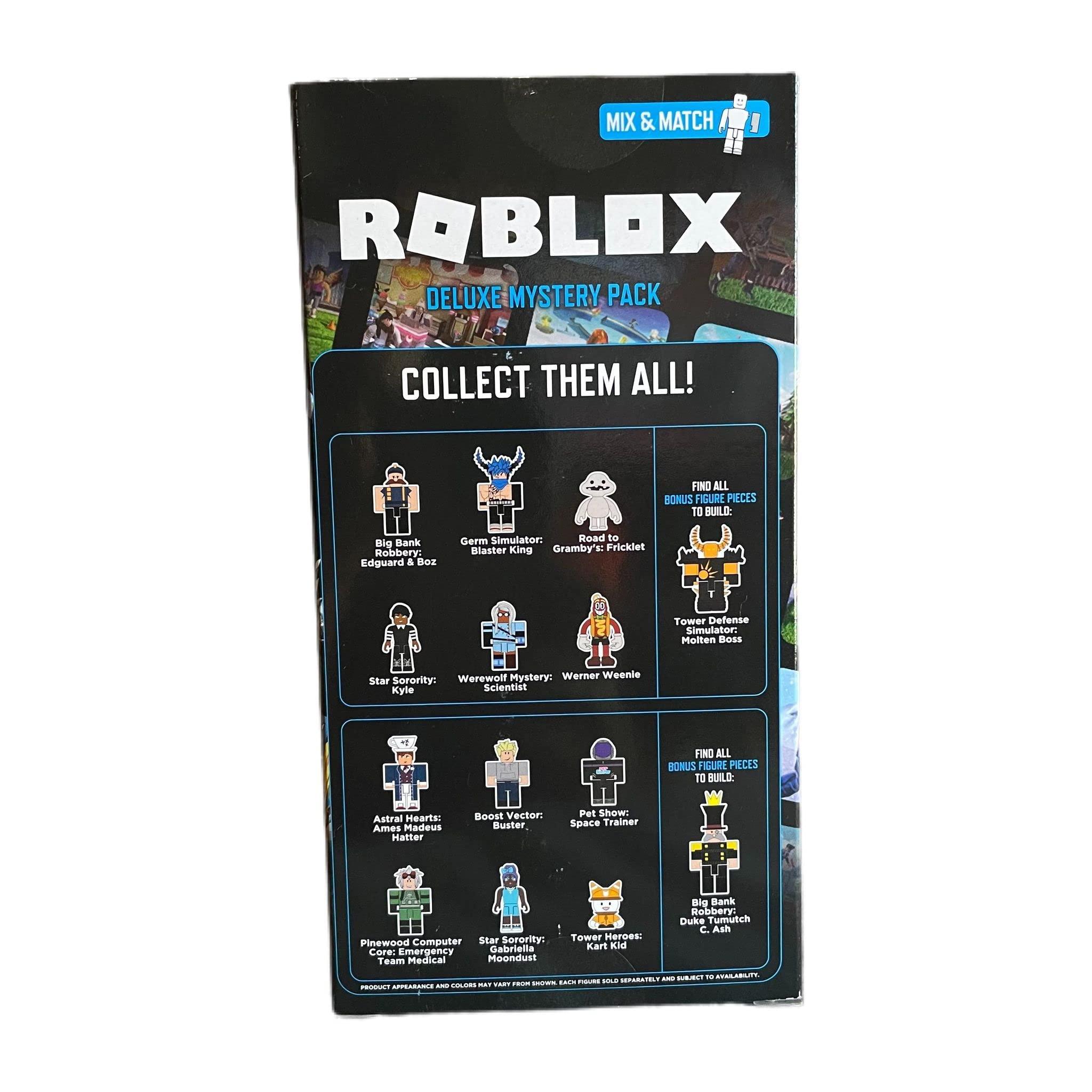Roblox Roblox Deluxe Mystery Pack Action Figure Series 1 - Includes Exclusive Virtual Item (Choose Figure) (Werewolf Mystery: Scientist)